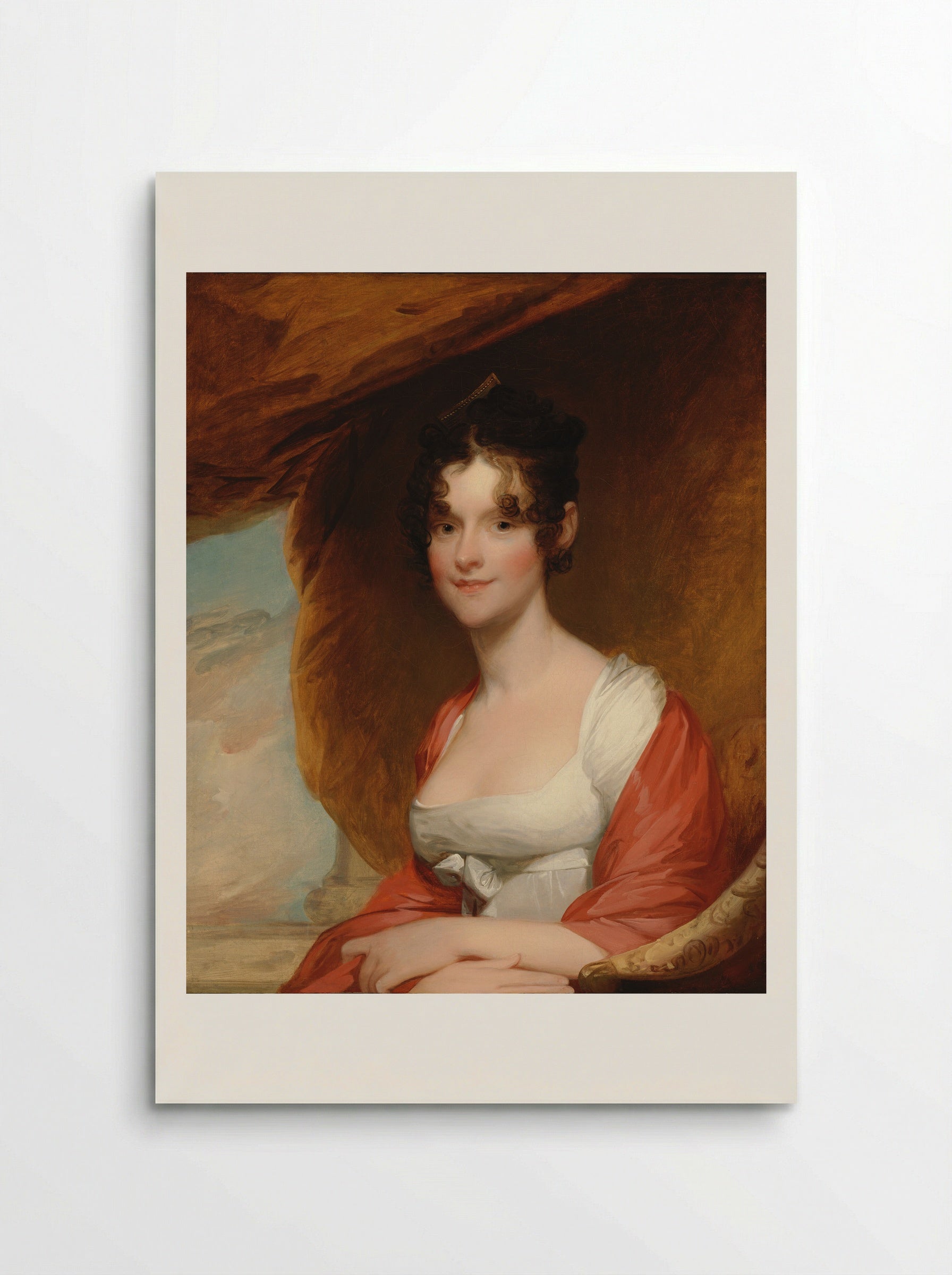Sarah Inman Linzee (Mrs. Joseph Lewis Cunningham) - Gilbert Stuart - Poster