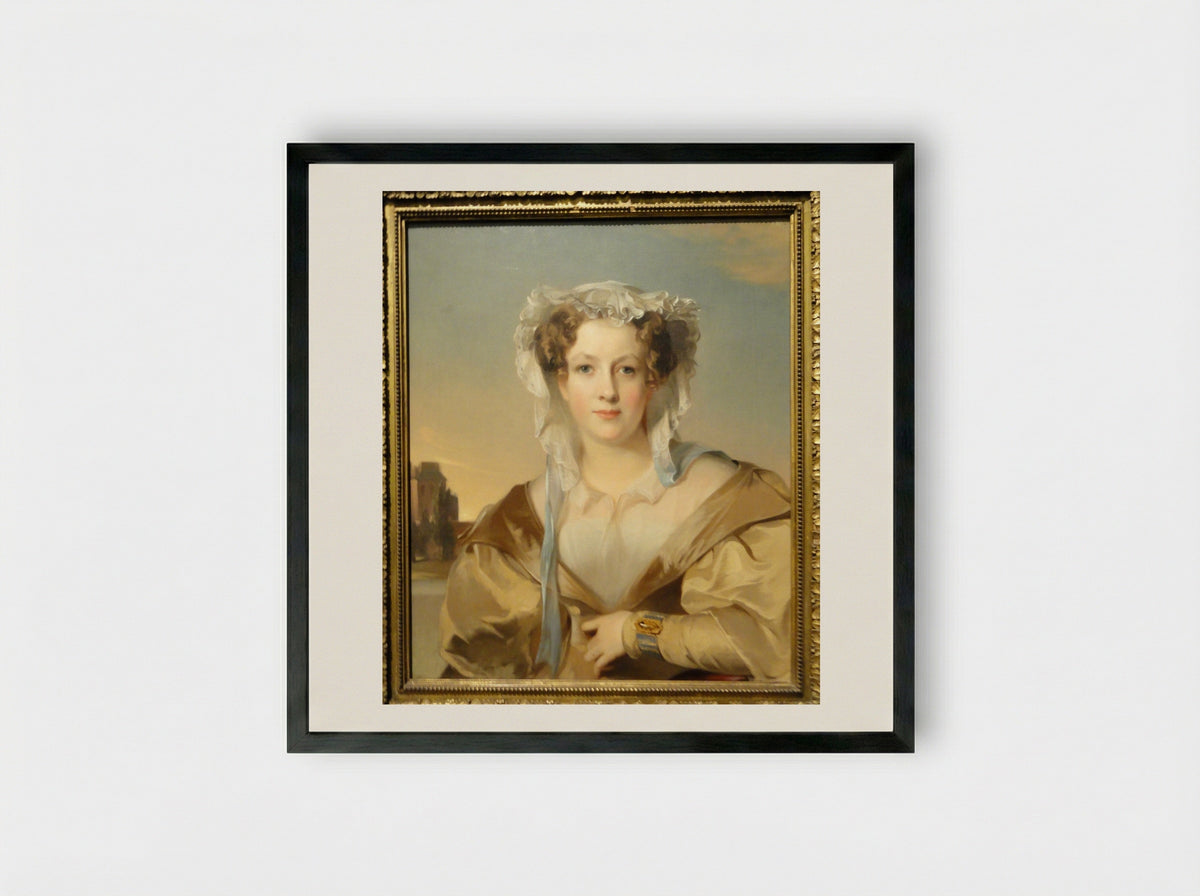 Sarah Rogers Gracie King, Mrs. James Gore King - Thomas Sully - Framed Print Black
