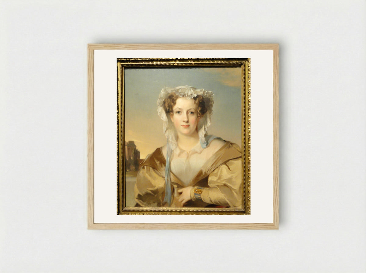 Sarah Rogers Gracie King, Mrs. James Gore King - Thomas Sully - Framed Print Wood