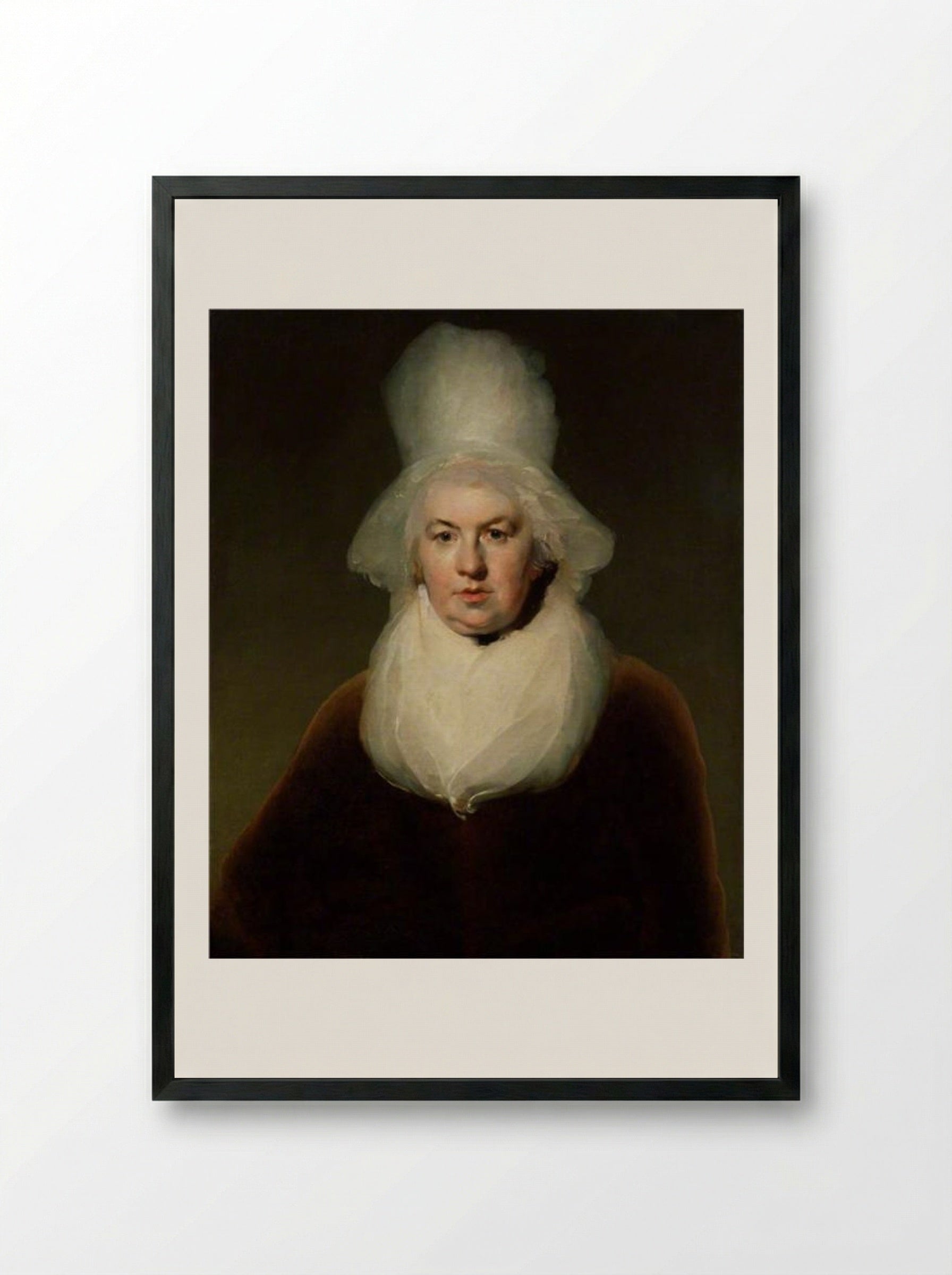 Sarah Trimmer - Sir Thomas Lawrence - Framed Print Black