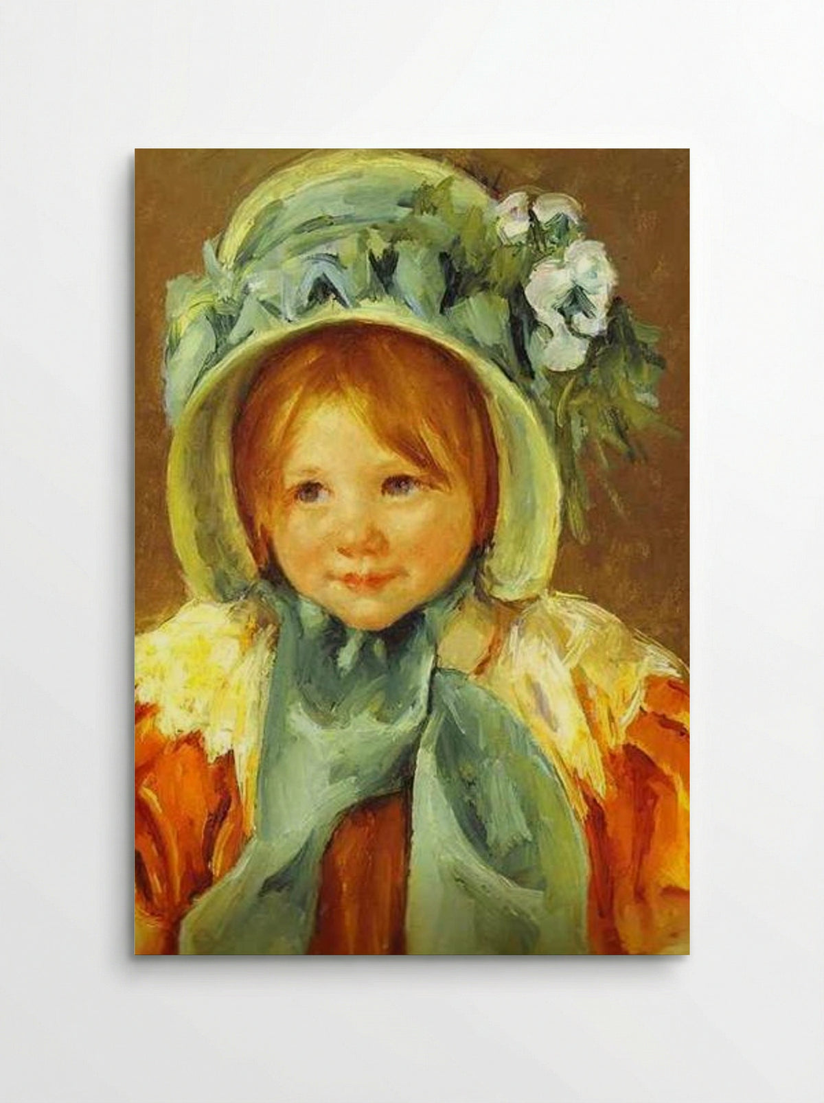 Sarah in a Green Bonnet - Mary Cassatt - Poster