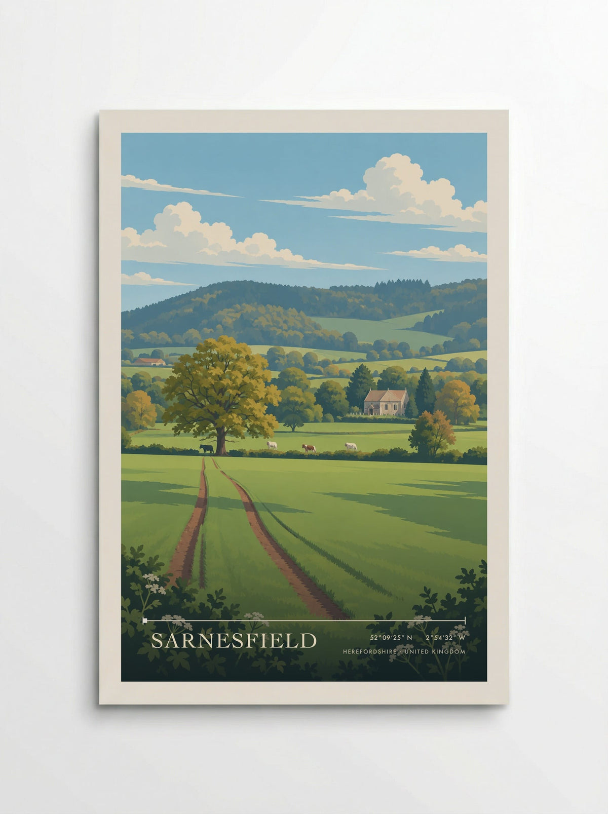 Sarnesfield, Herefordshire | Travel Poster - Poster