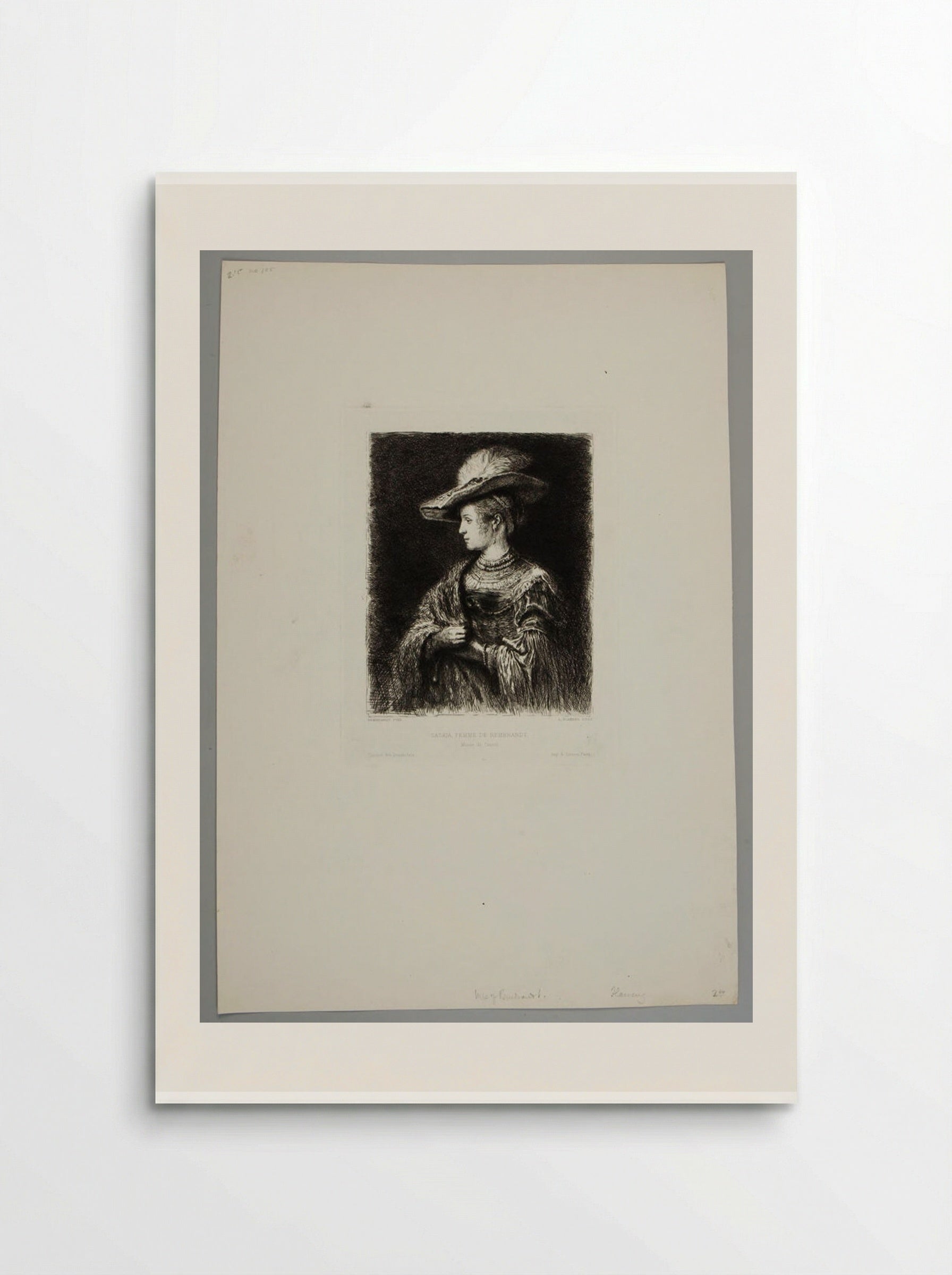 Saskia, Wife of Rembrandt - Léopold Flameng - Poster