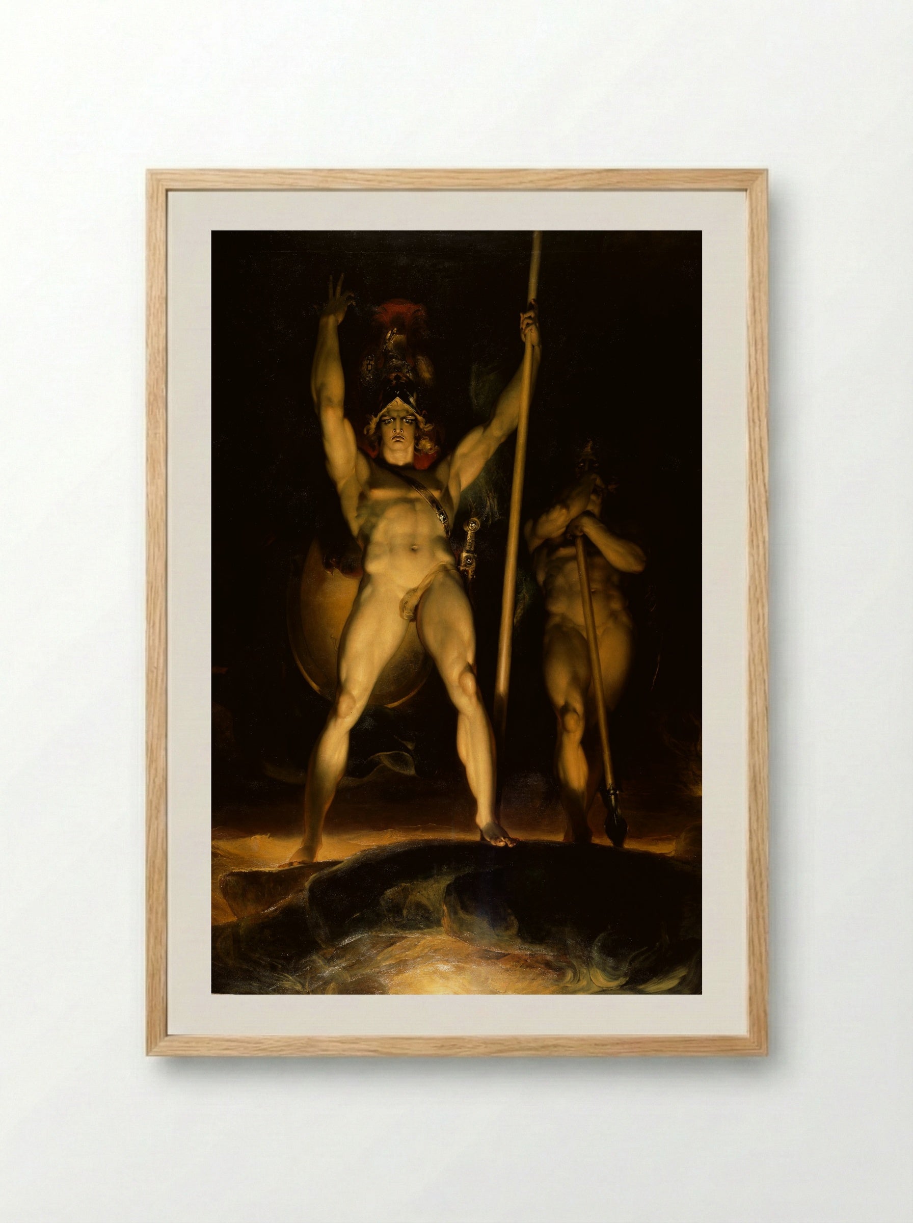 Satan Summoning His Legions - Sir Thomas Lawrence - Framed Print Wood