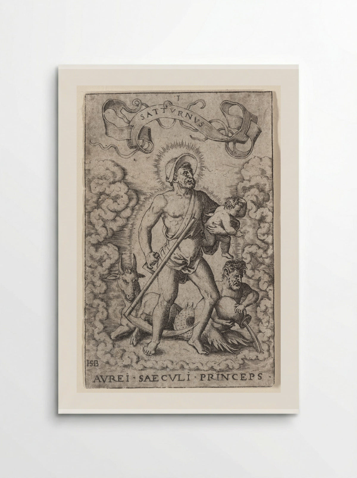 Saturn (Aurei Saeculi Princeps) - Theodor de Bry - Poster