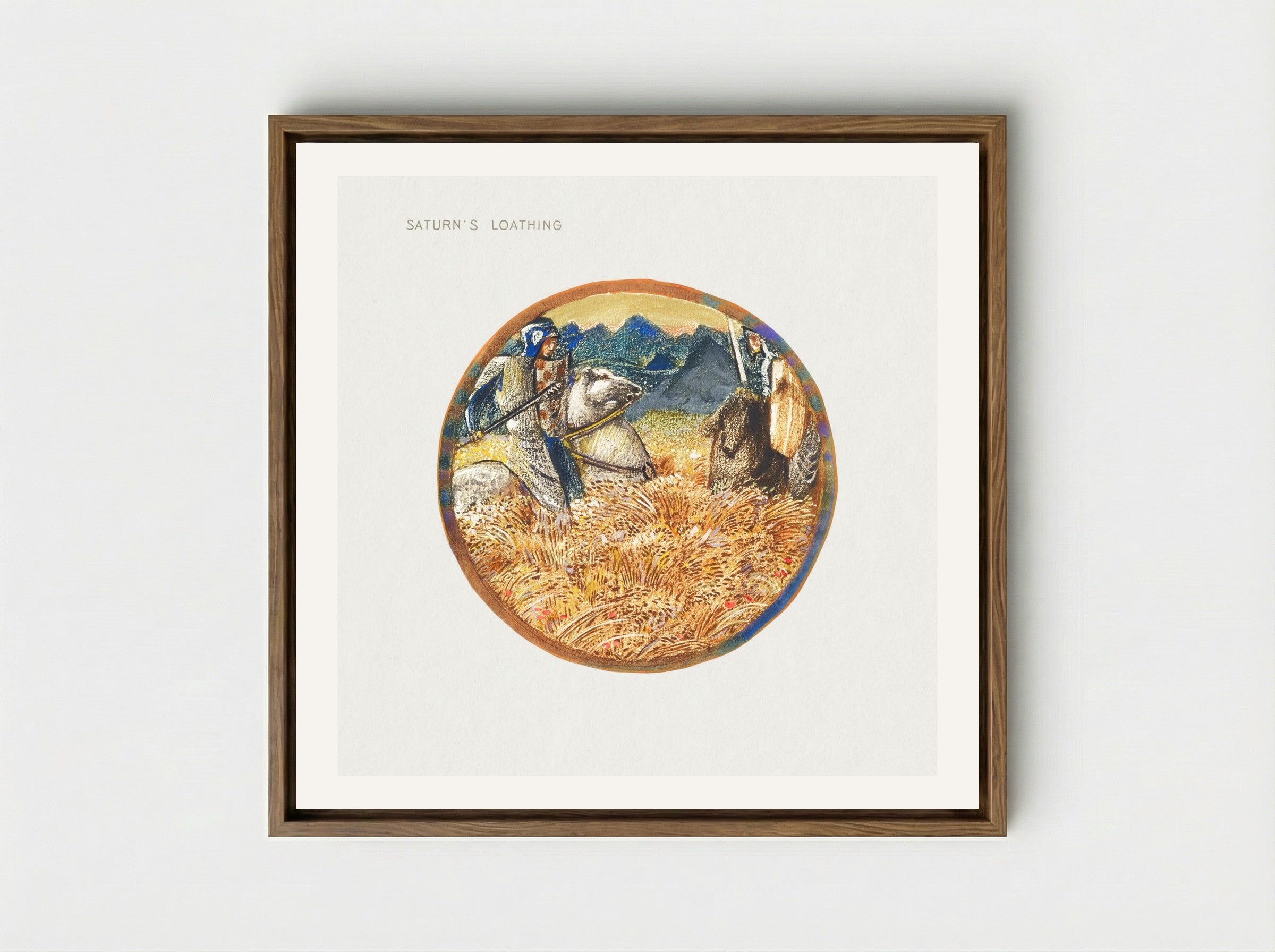 Saturn's Loathing, from The Flower Book - Edward Burne-Jones - Framed Canvas Wood