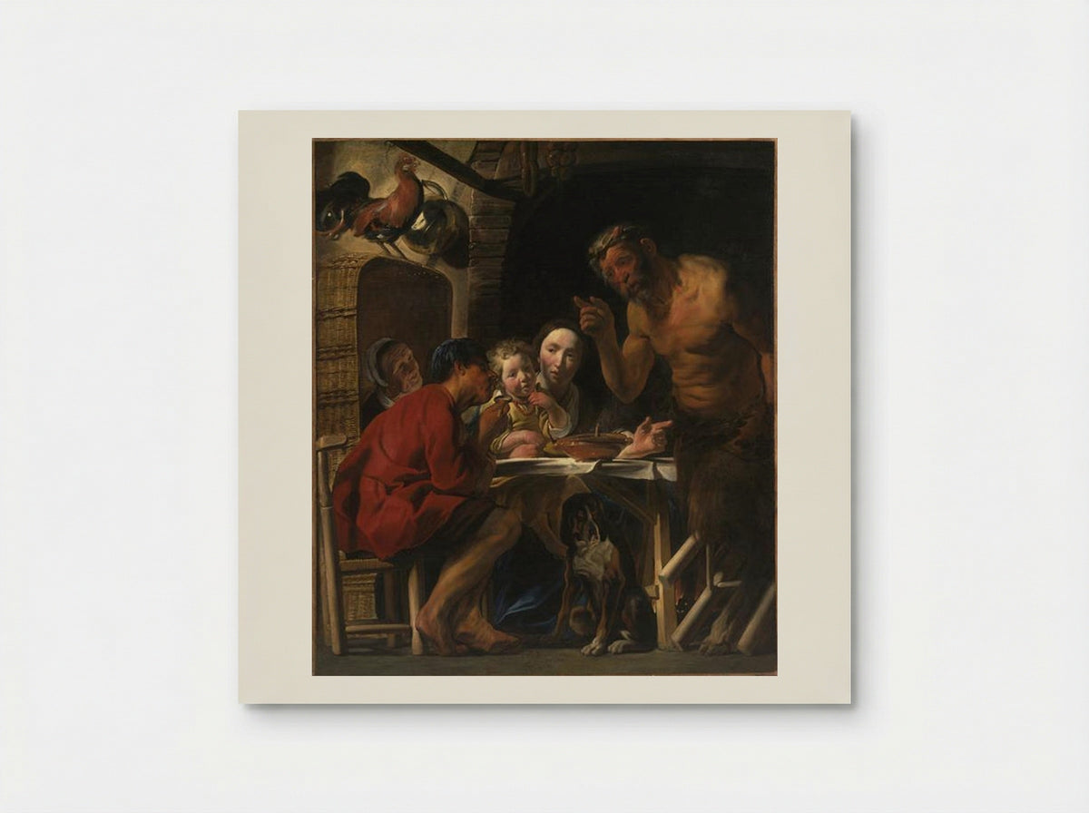 Satyr and Peasant - Jacob Jordaens - Poster