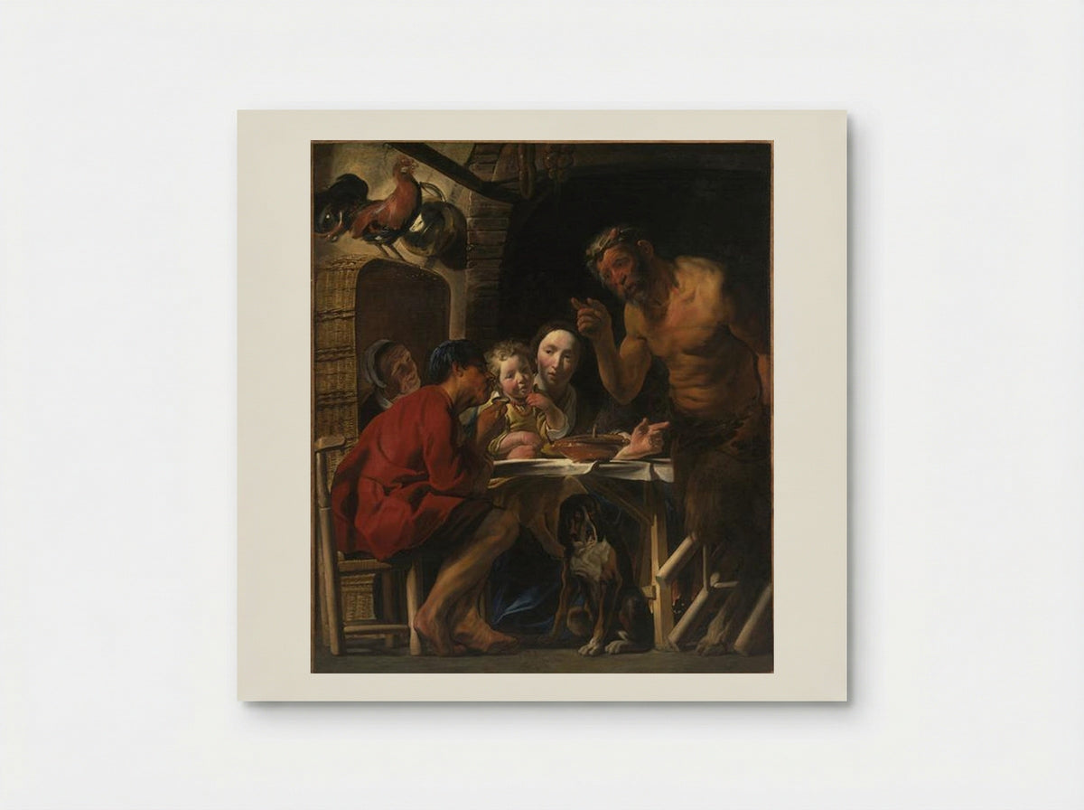 Satyr and Peasant - Jacob Jordaens - Poster