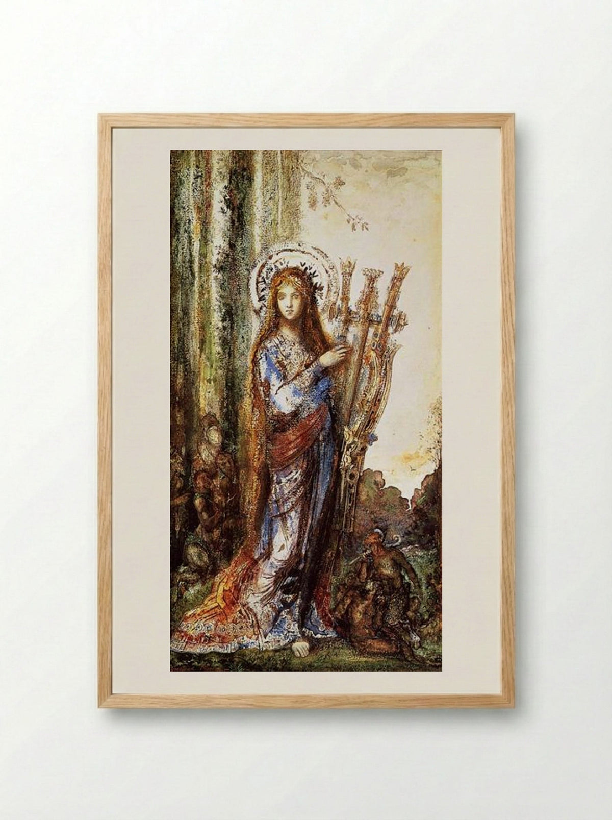 Satyrs - Gustave Moreau - Framed Print Wood