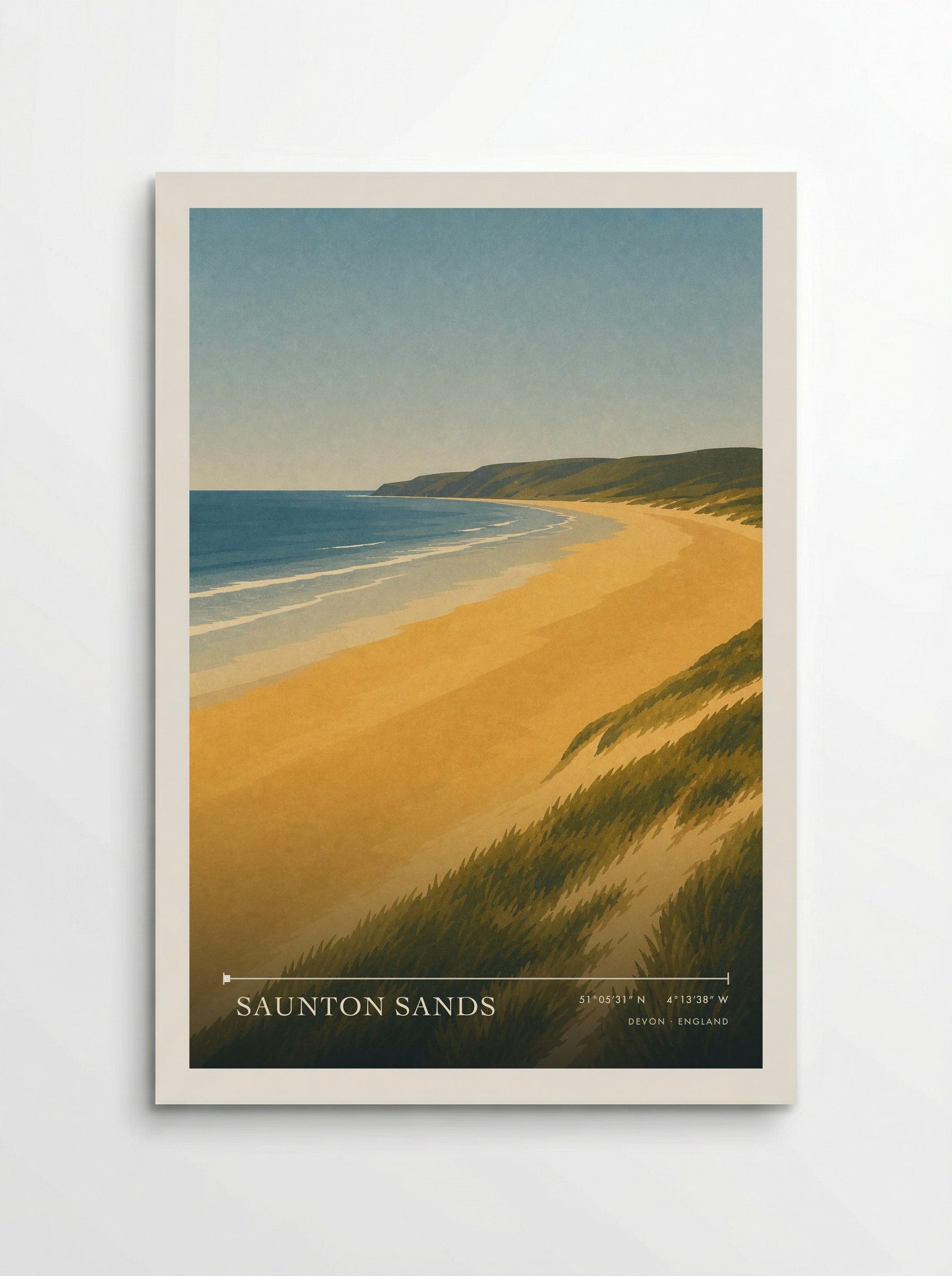 Saunton Sands Travel Poster - Poster