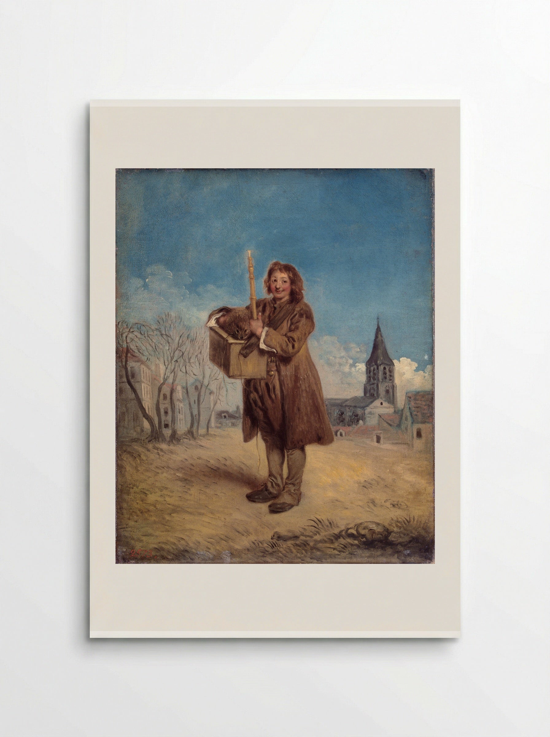 Savoyard with a Marmot - Antoine Watteau - Poster
