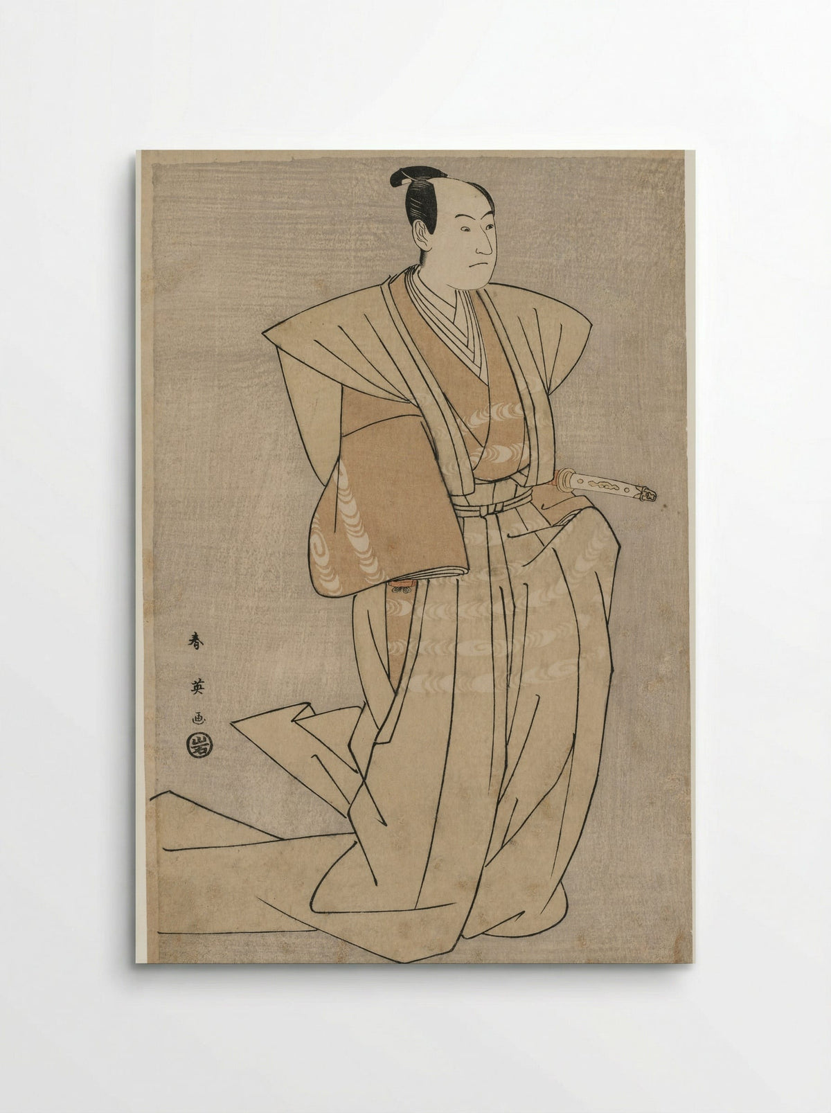 Sawamura Sojuro III as Enya Hangan in Kanadehon Chushingura - Katsukawa Shunei - Poster