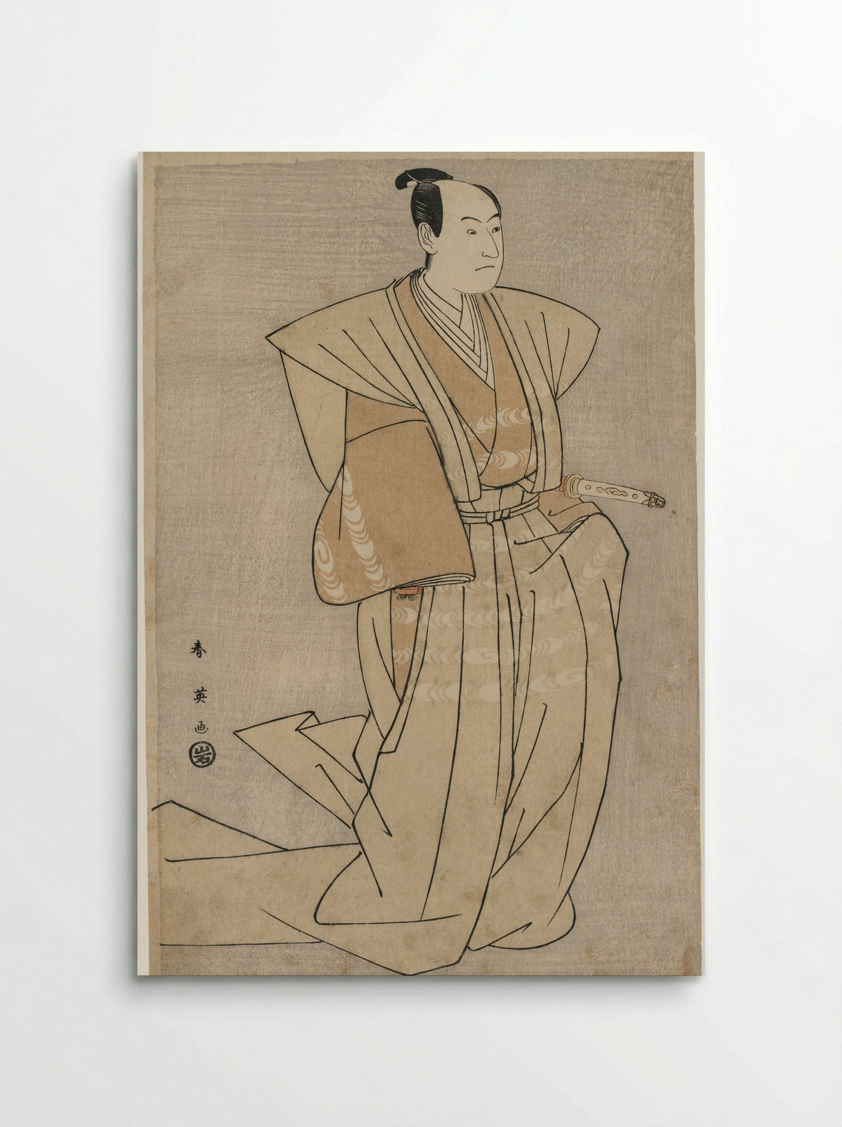 Sawamura Sojuro III as Enya Hangan in Kanadehon Chushingura - Katsukawa Shunei - Poster