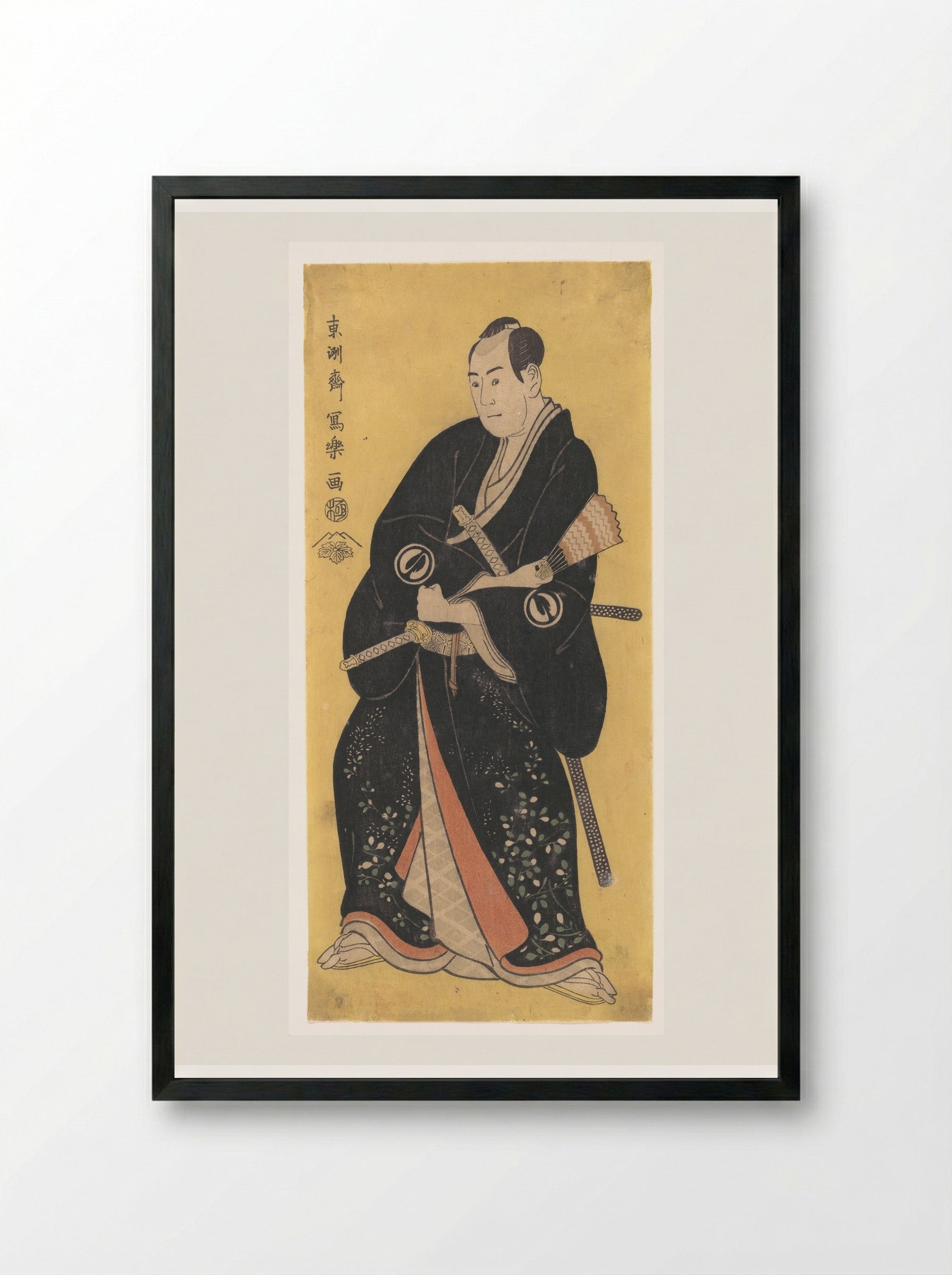 Sawamura Sojuro III as Nagoya Sanza - Tōshūsai Sharaku - Framed Print Black