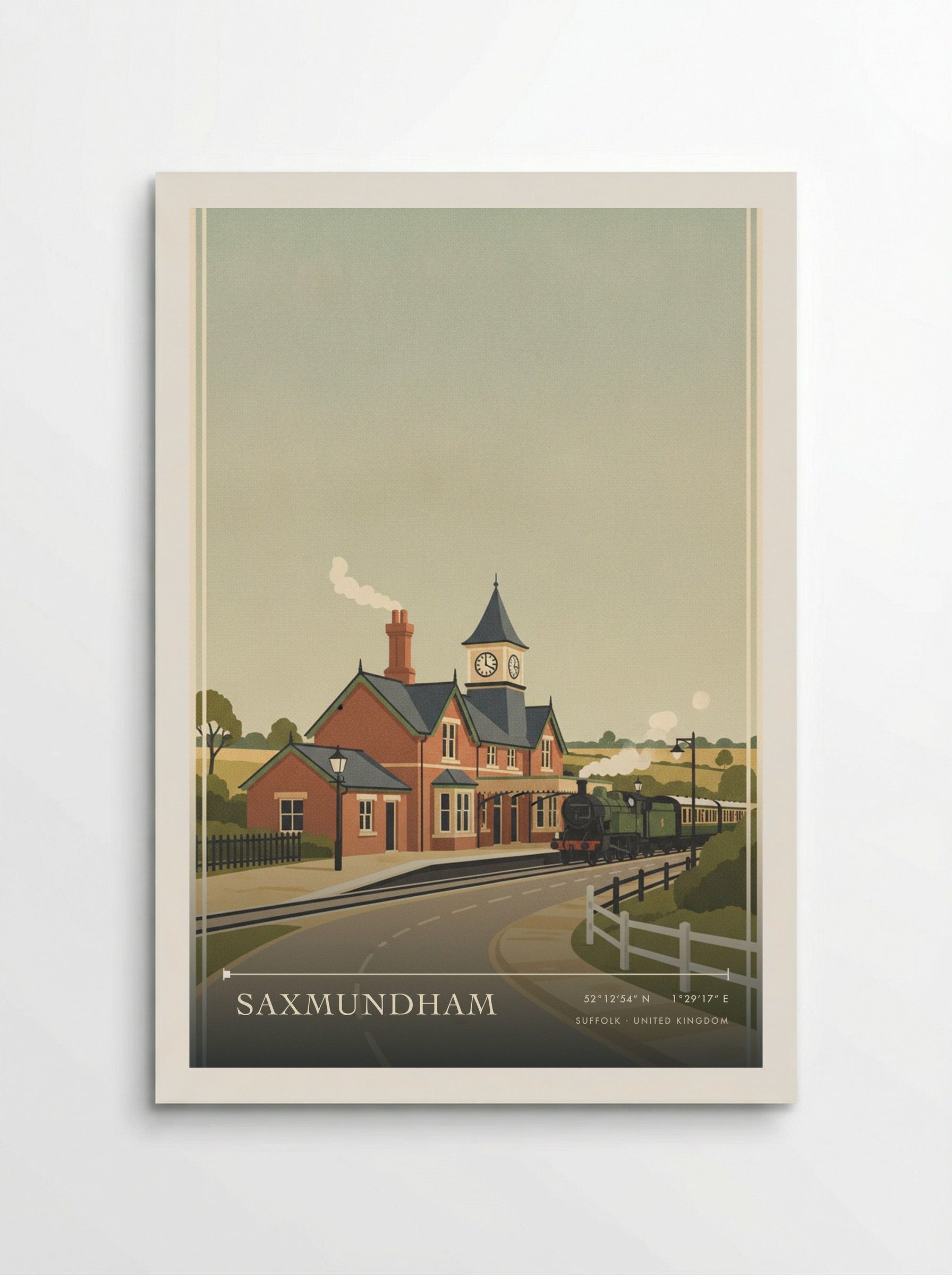 Saxmundham Suffolk United Kingdom Travel Poster - Poster