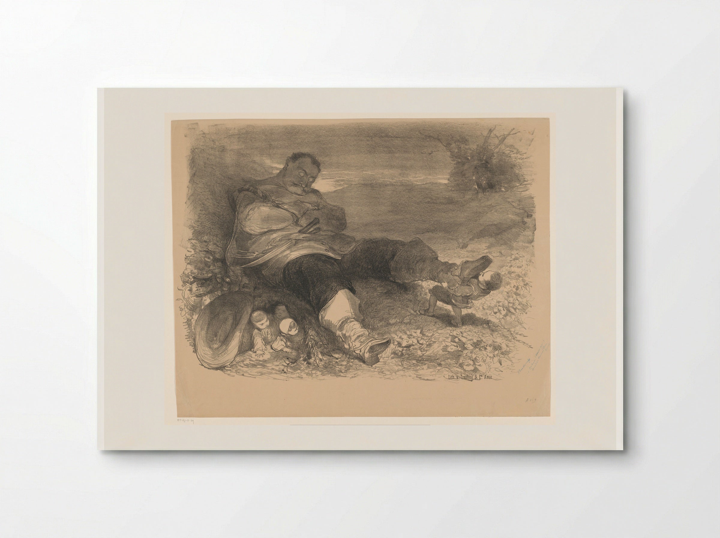 Scène uit toneelstuk Klein Duimpje - Charles Rochussen - Poster