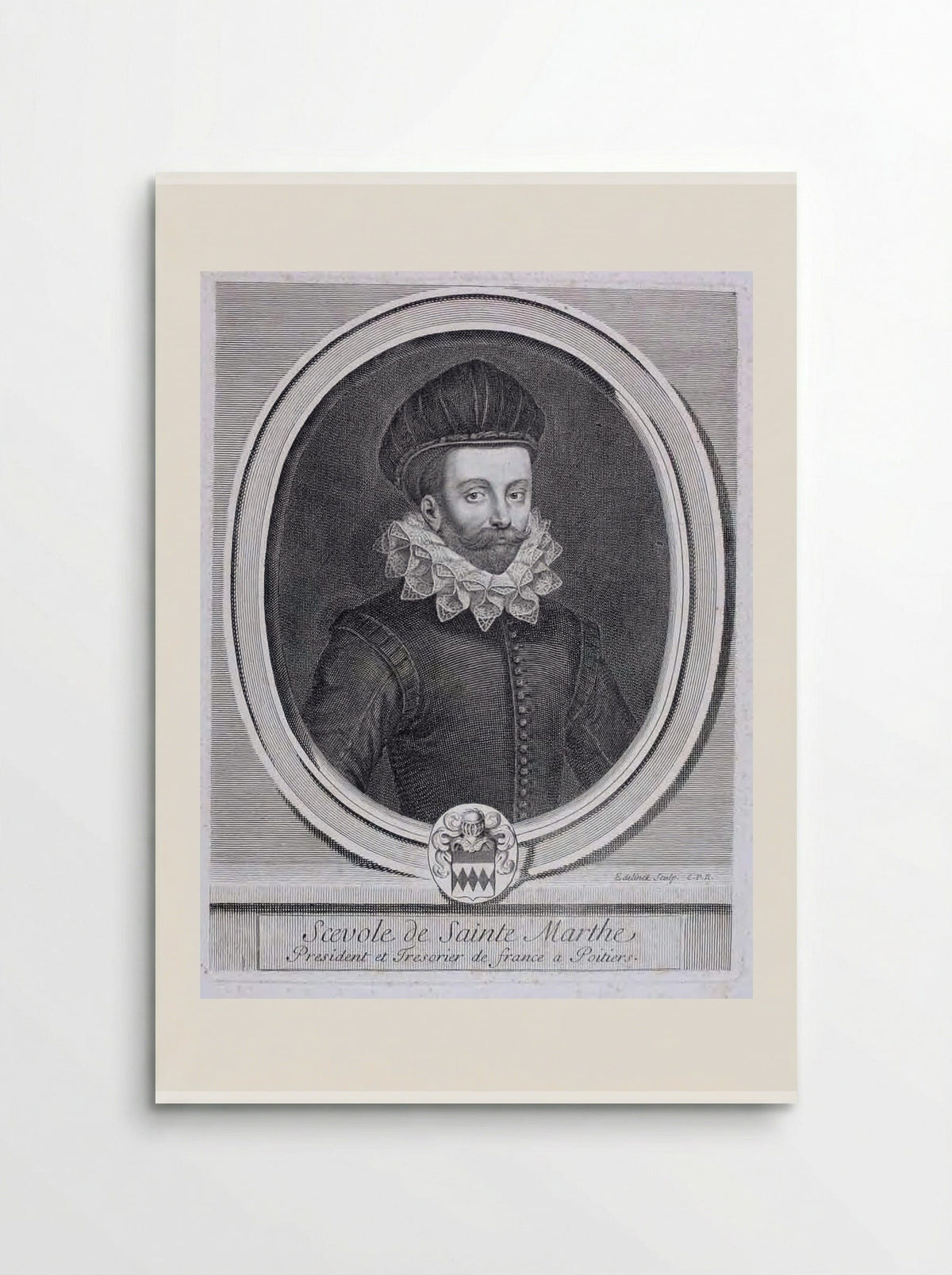 Scévole de Sainte-Marthe - Gérard Edelinck - Poster
