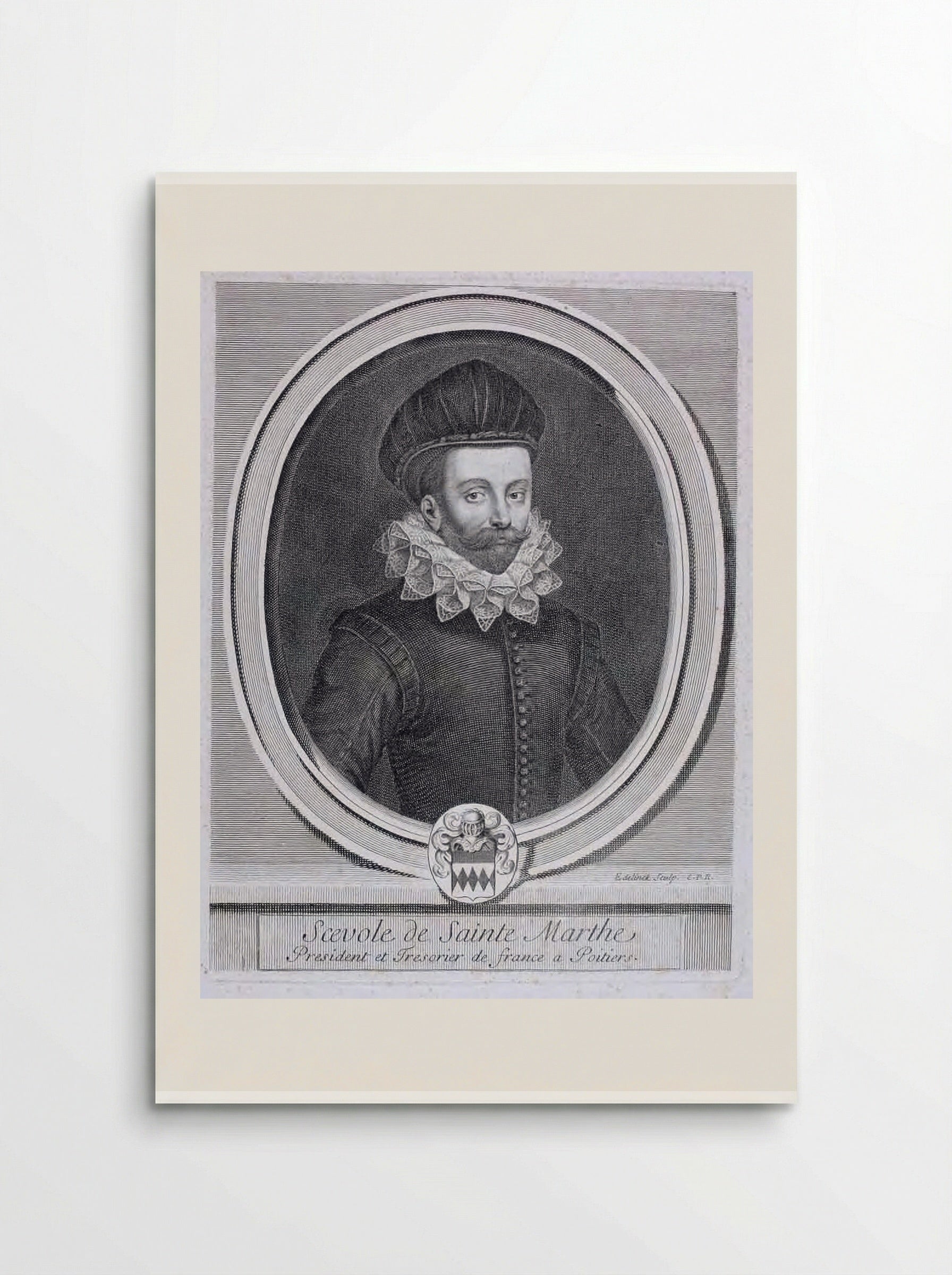 Scévole de Sainte-Marthe - Gérard Edelinck - Poster