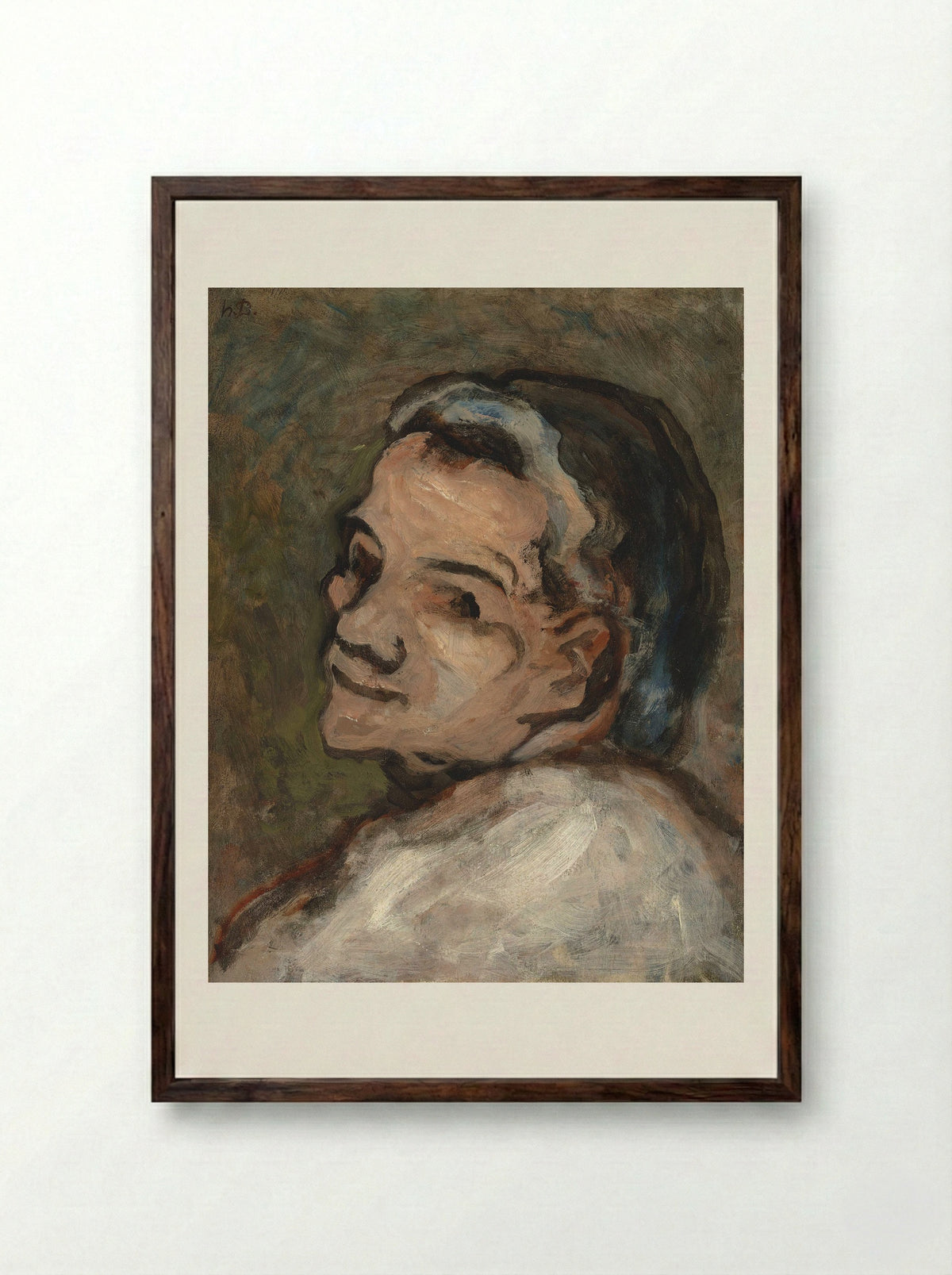 Scapin - Honoré-Victorin Daumier - Framed Print Dark Wood