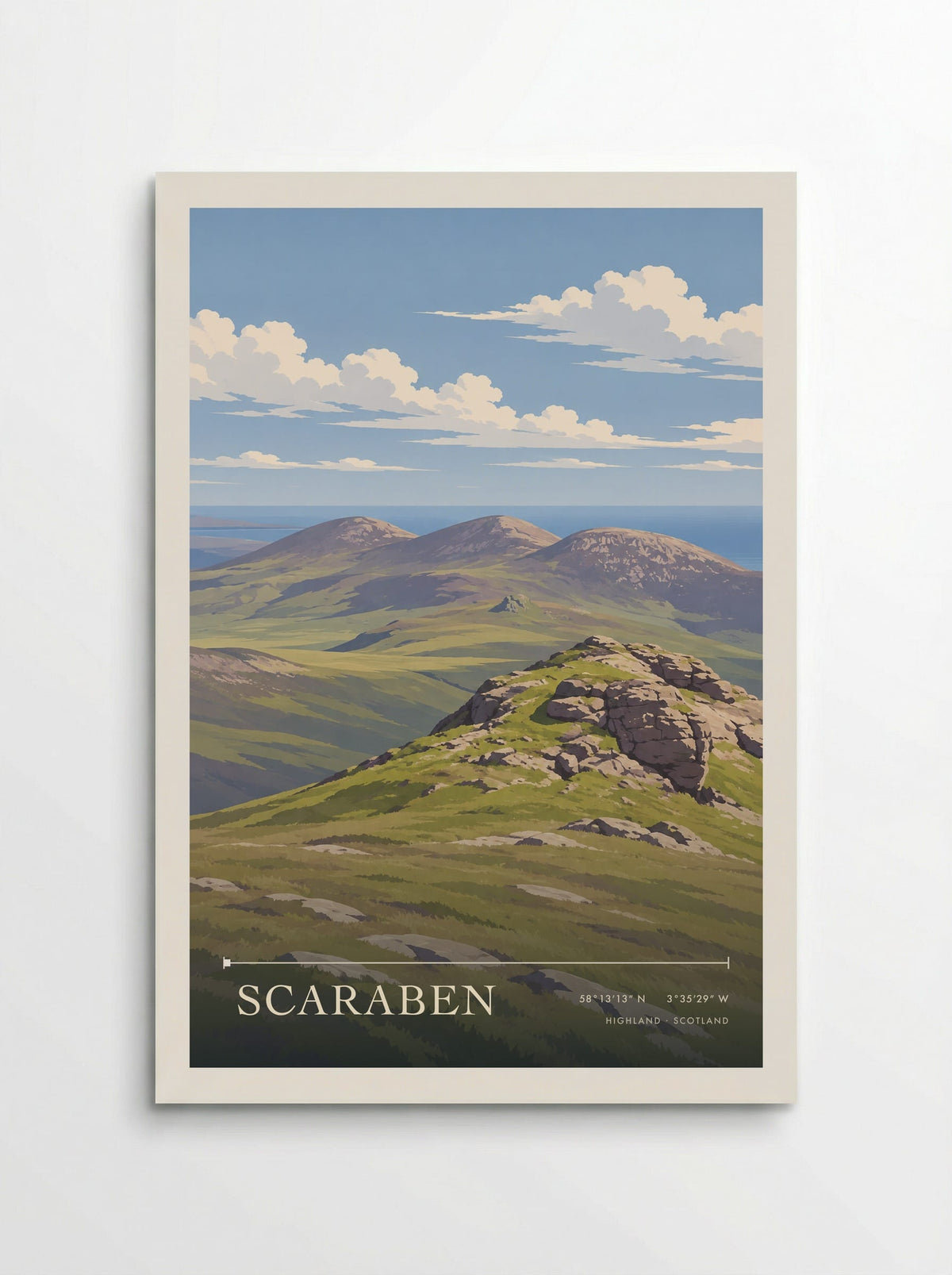 Scaraben, Highland | Travel Poster - Poster