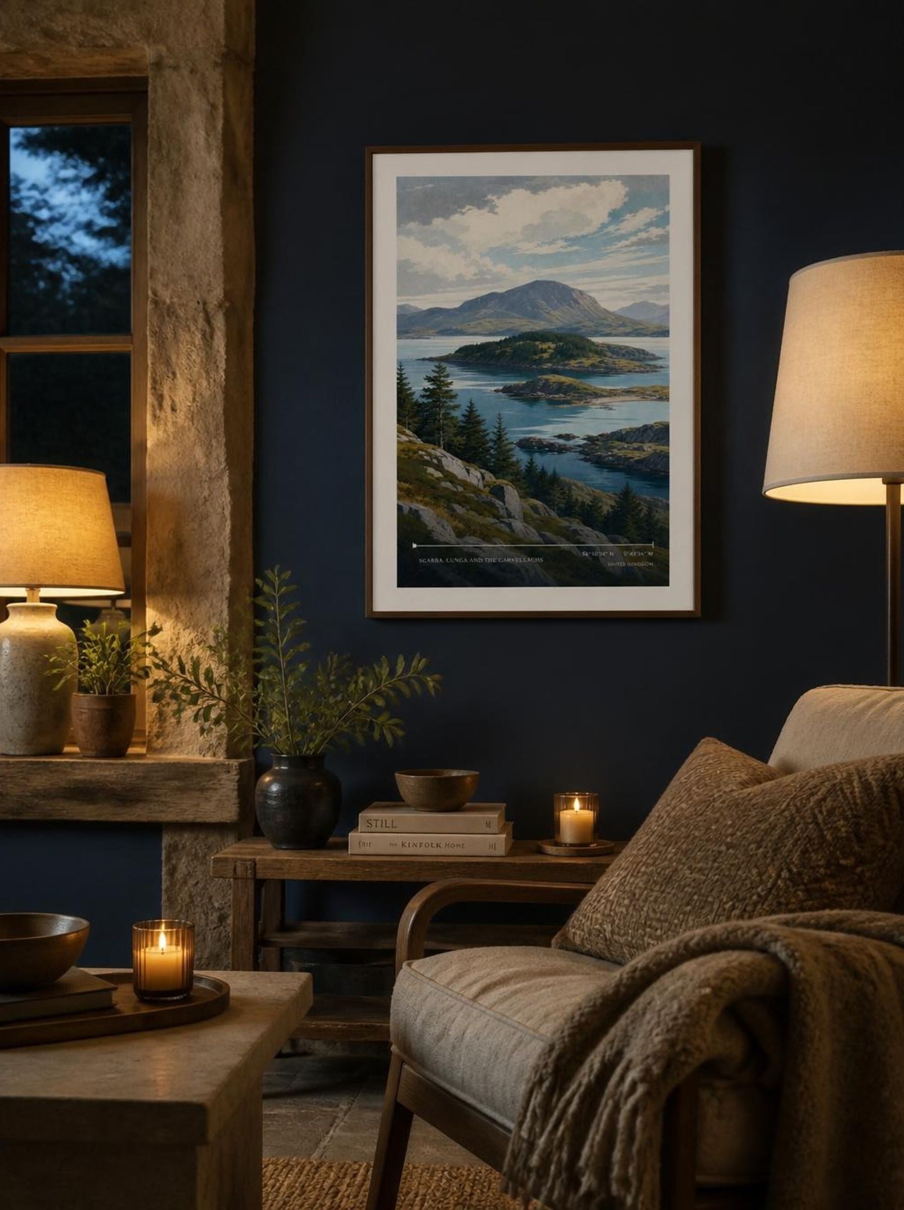 Scarba, Lunga and the Garvellachs United Kingdom Travel Poster - Lifestyle