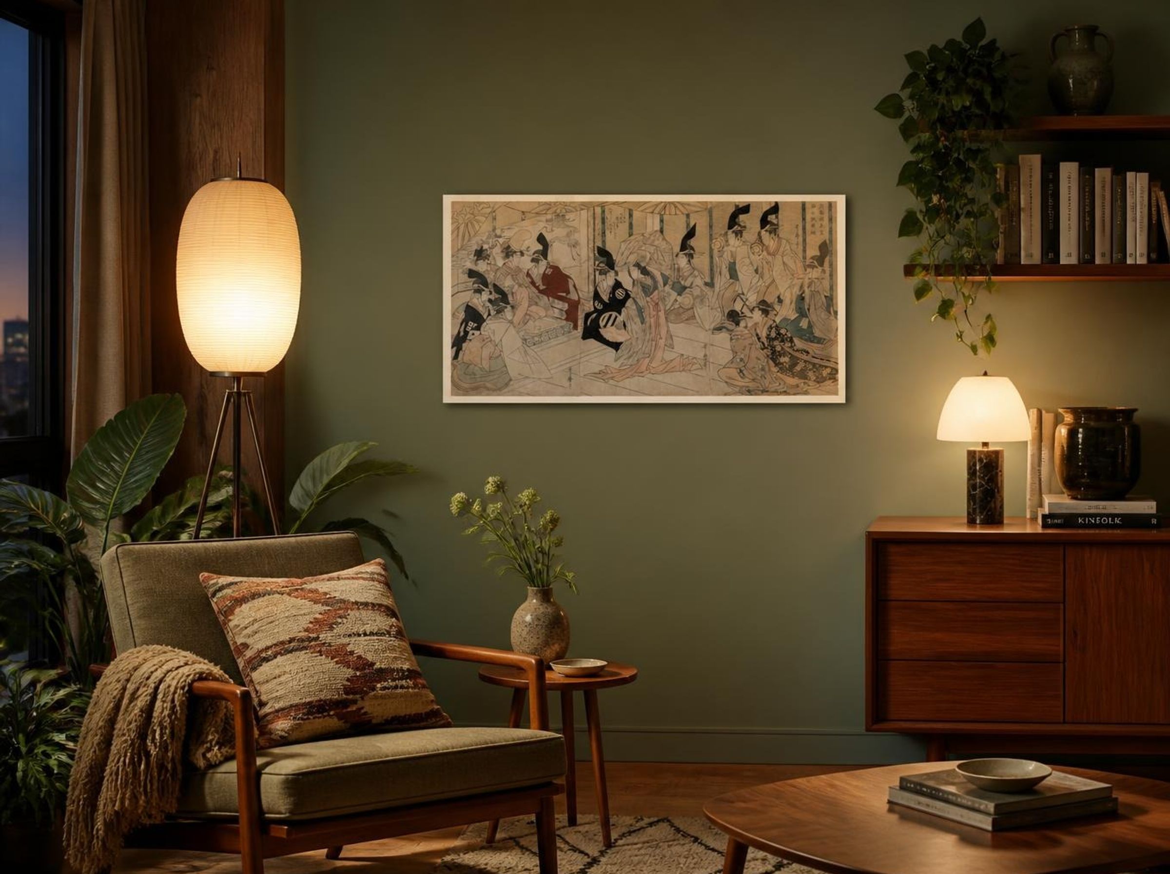 Scene Adapted from the play The Treasury of Loyal Retainers (Chushingura) - Kitagawa Utamaro - Lifestyle