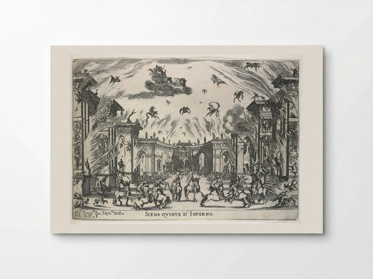 Scene Five; Hell - Stefano Della Bella - Poster