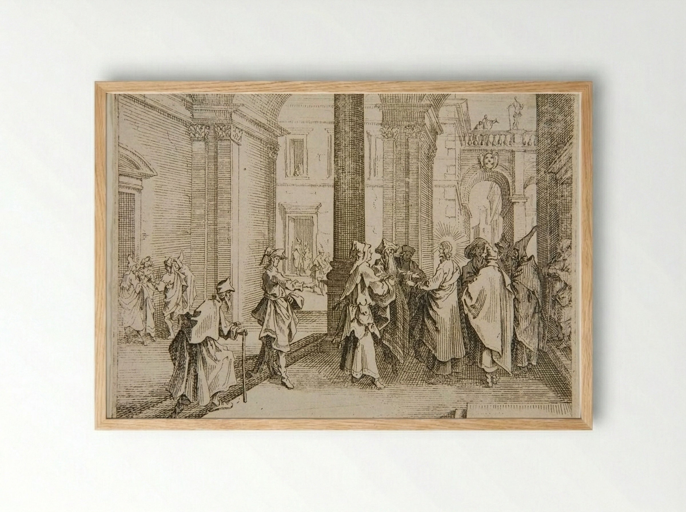 Scene Two - Johanna Sibylla Kraus - Framed Print Wood
