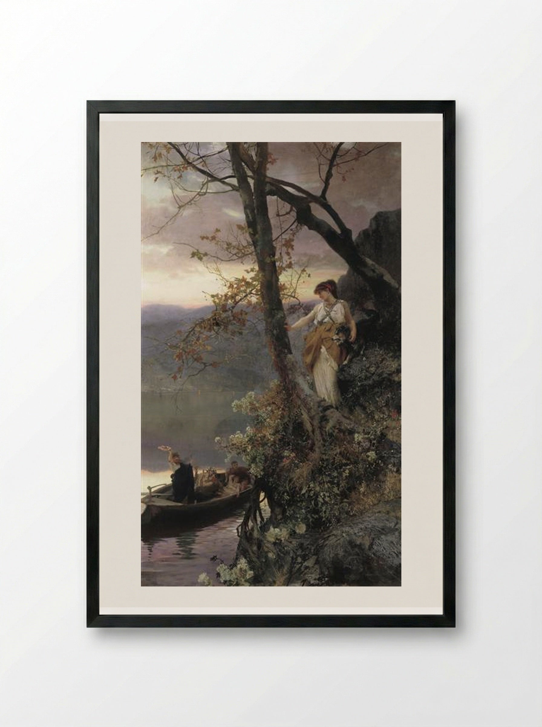 Scene from Roman Life - Henryk Siemiradzki - Framed Print Black