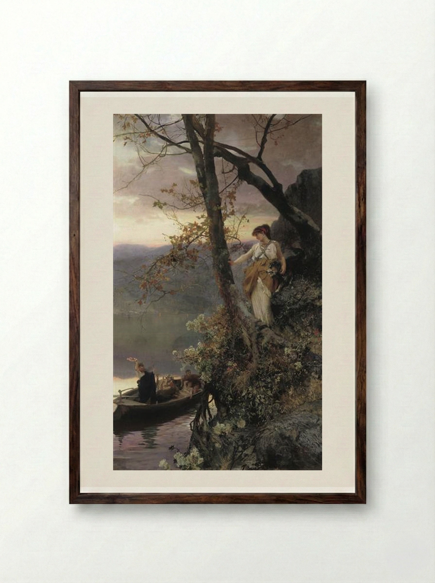 Scene from Roman Life - Henryk Siemiradzki - Framed Print Dark Wood