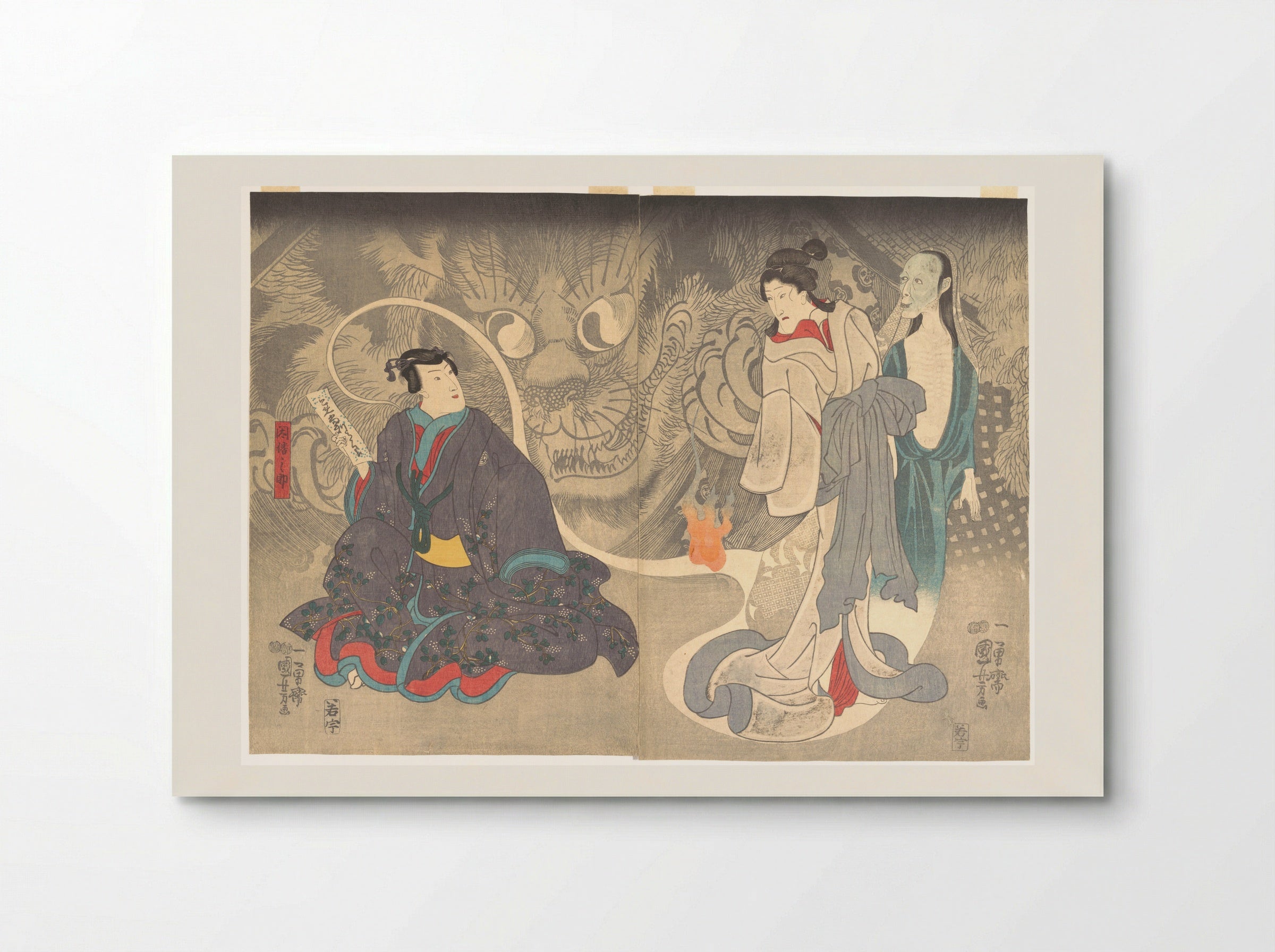 Scene from a Ghost Story: The Okazaki Cat Demon - Utagawa Kuniyoshi - Poster