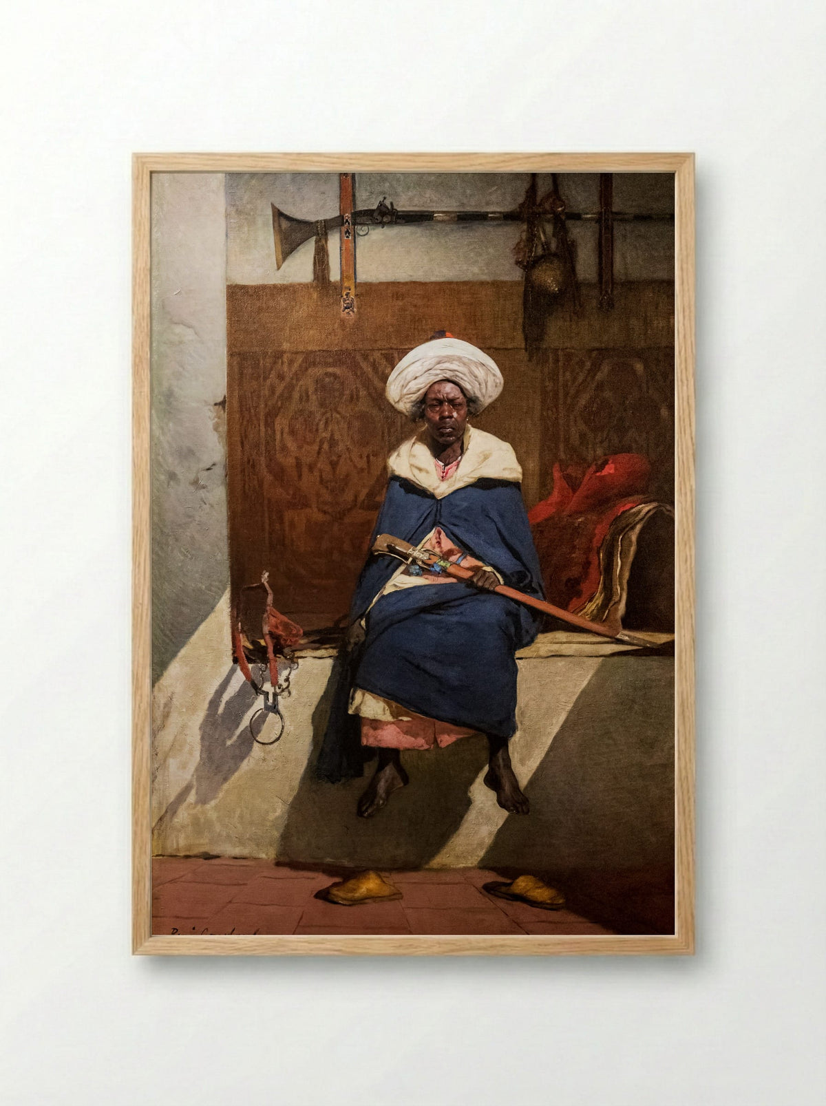 Scene in a Harem (Un Envoi de Serbie) - Jean-Joseph-Benjamin Constant - Framed Print Wood