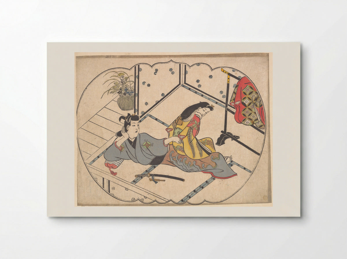 Scene in a Joroya - Furuyama Moroshige - Poster