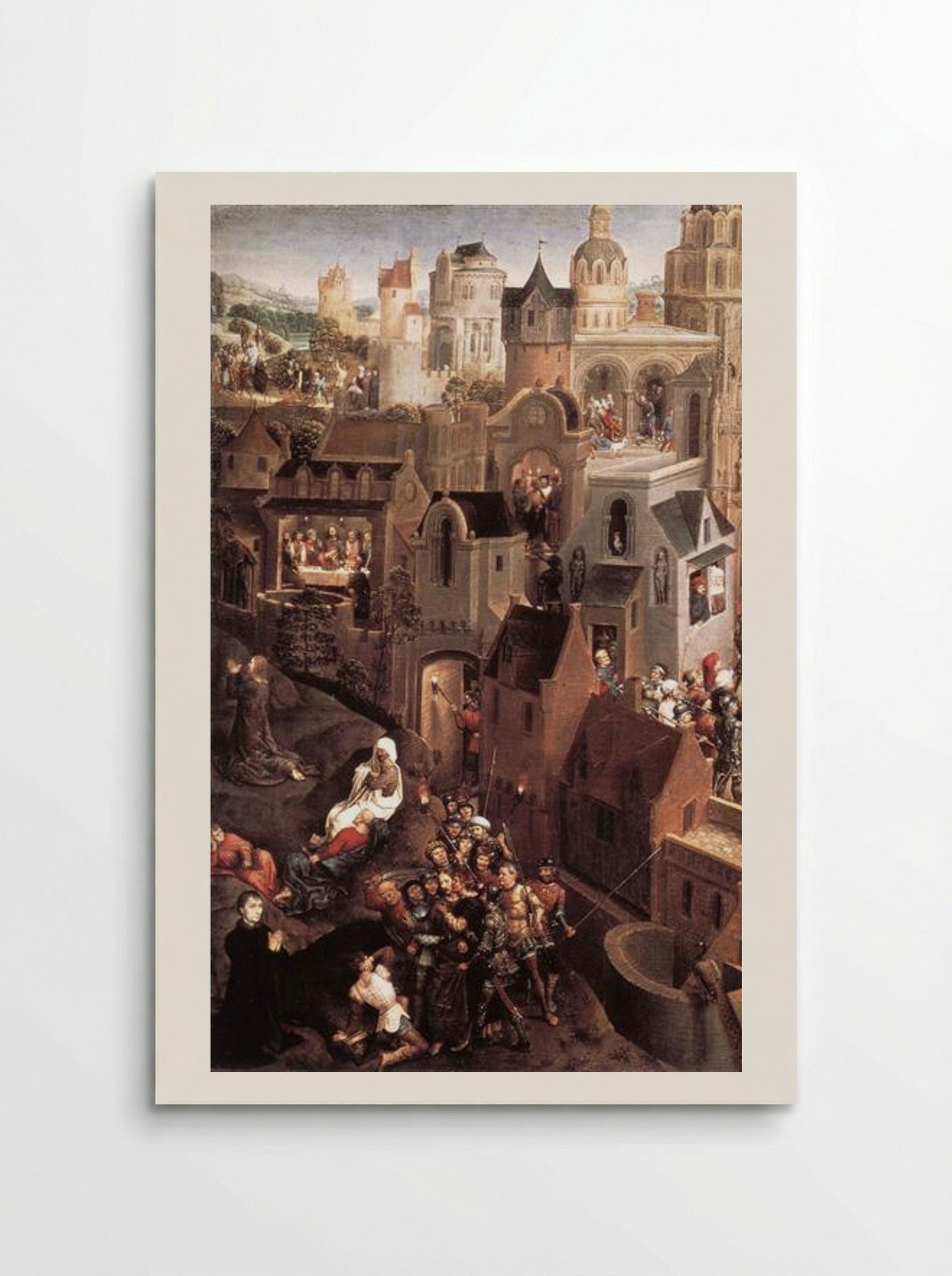 Scenes from the Passion of Christ (left side) - Hans Memling - Poster