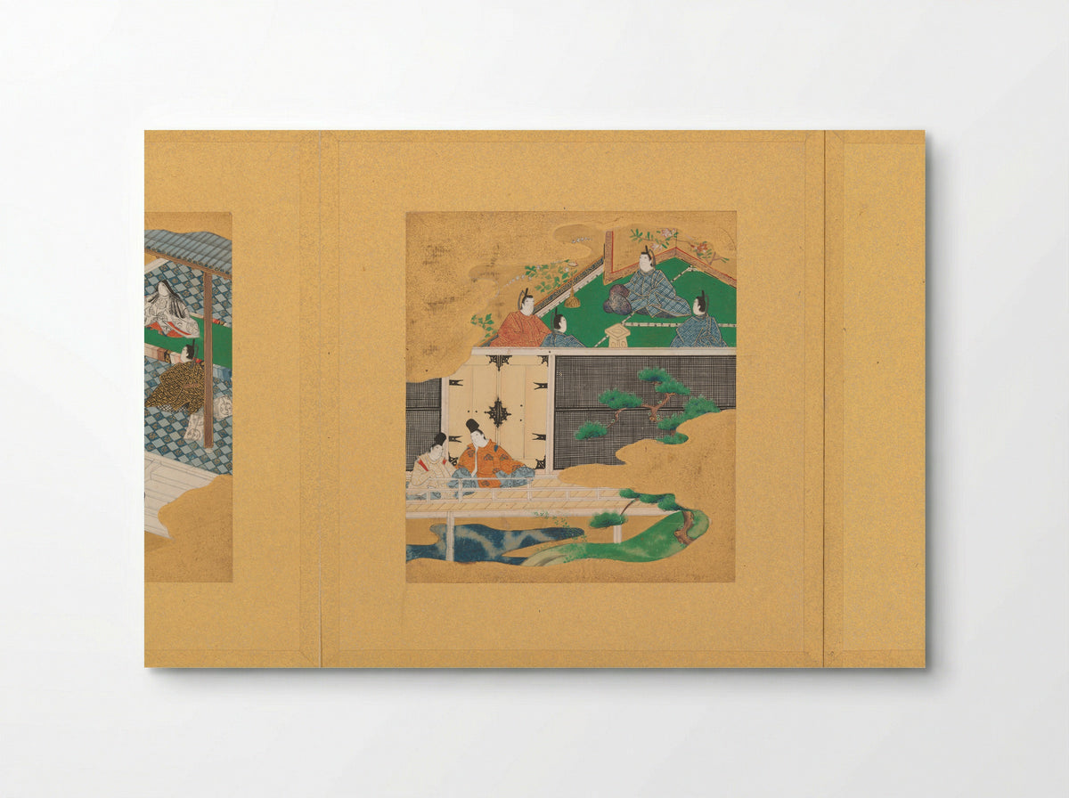 Scenes from the Tale of Genji - Tosa School - Poster