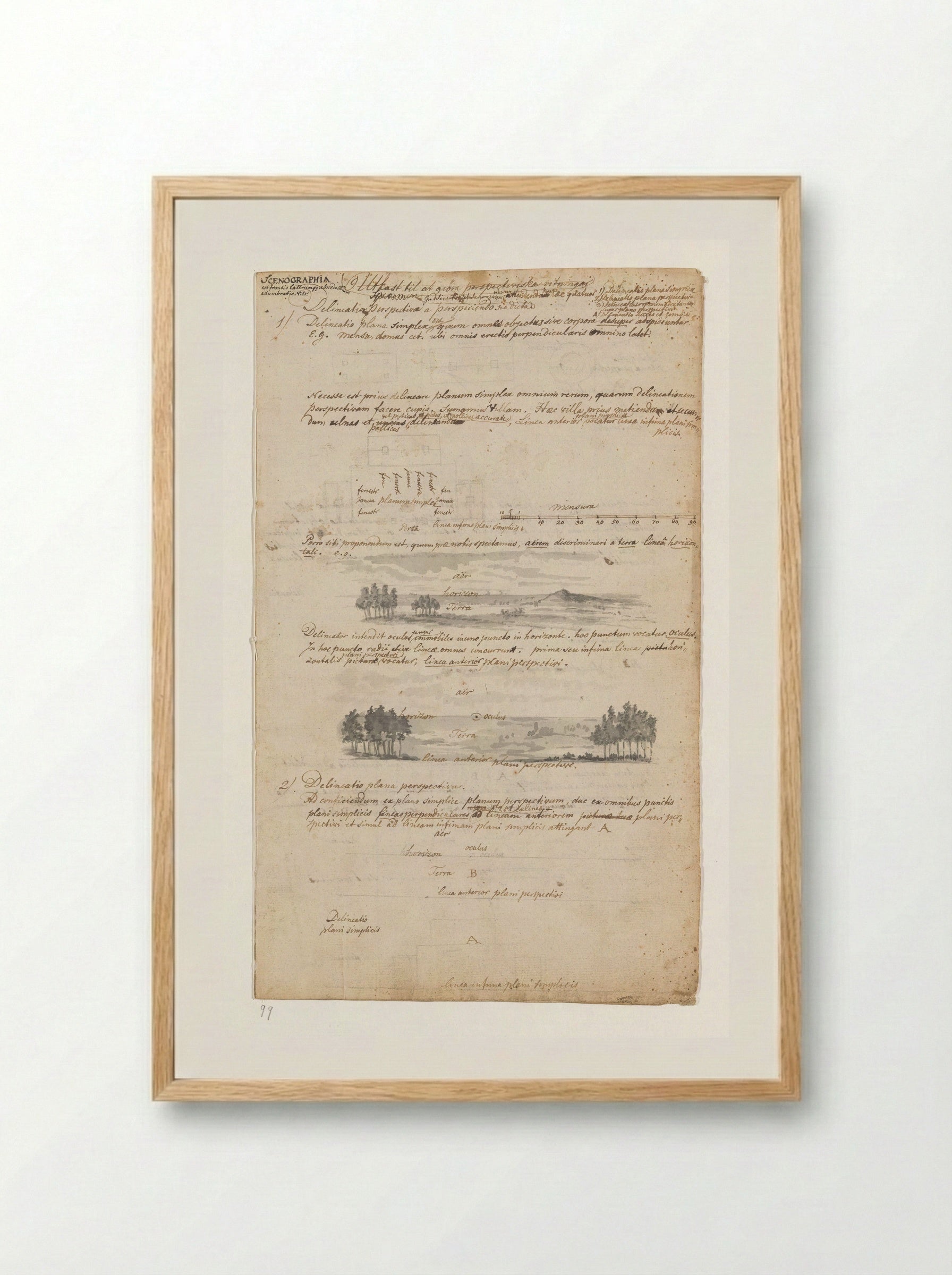 Scenographia of perspectiefleer - Jan Brandes - Framed Print Wood