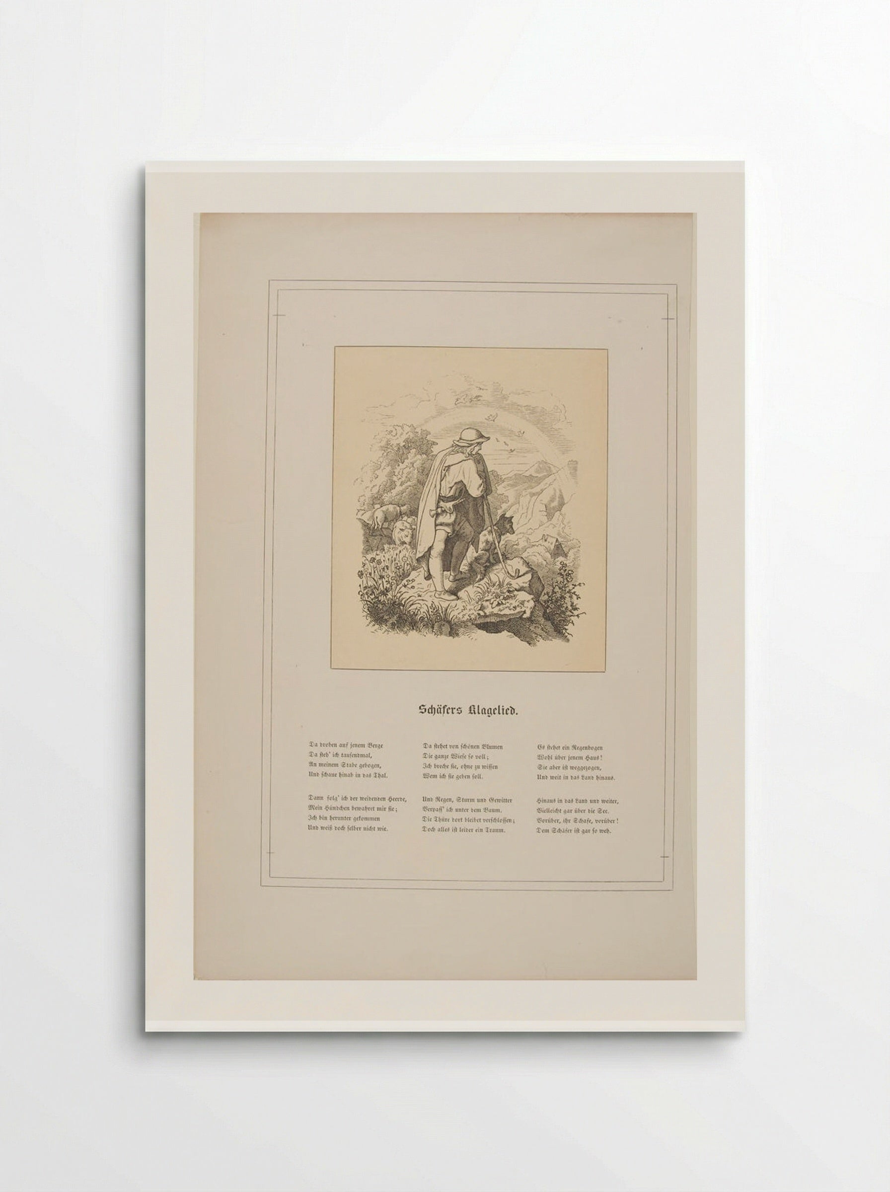 Schäfers Klaglied - Adrian Ludwig Richter - Poster