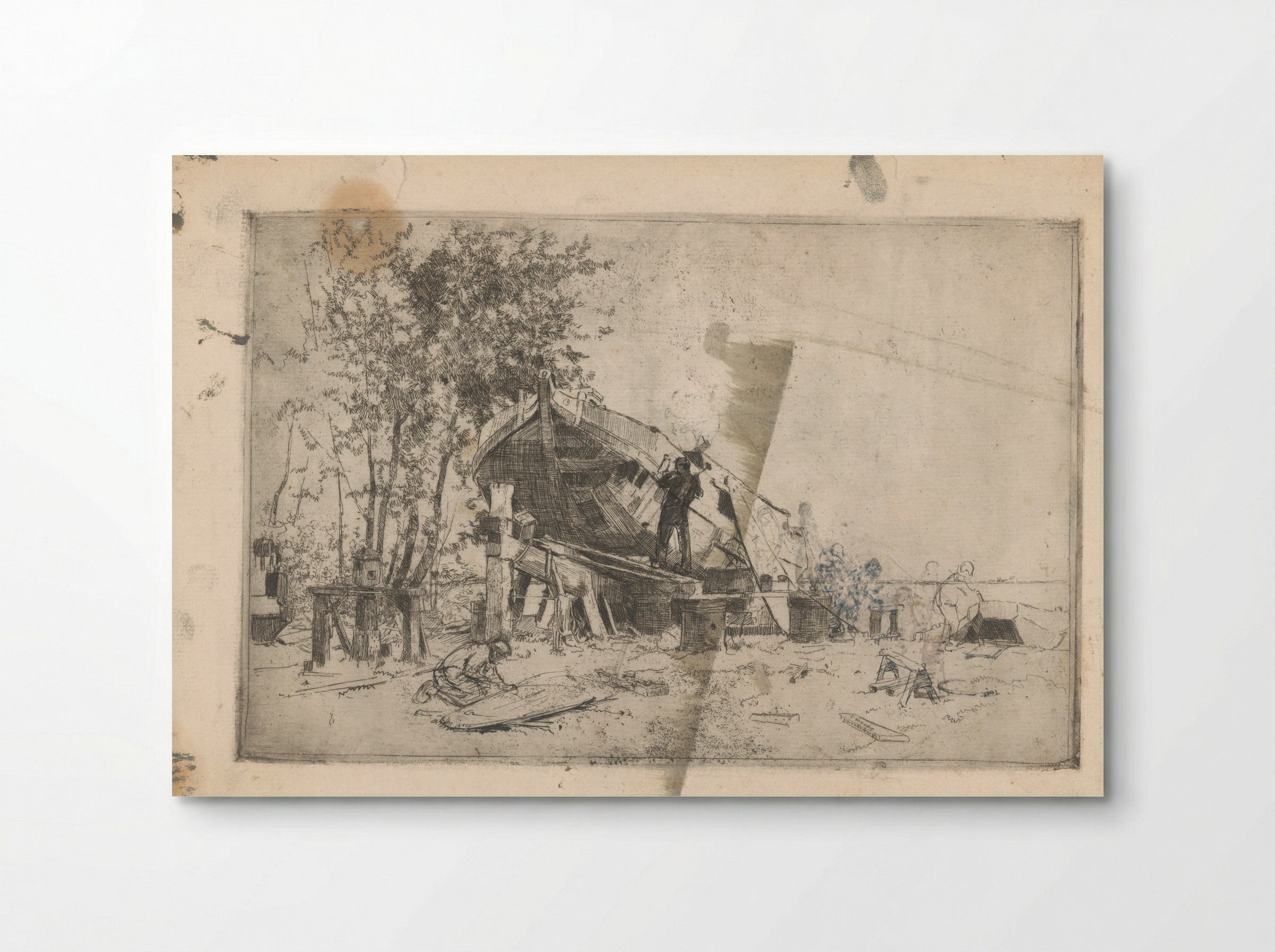 Scheepswerf - Cornelis Vreedenburgh - Poster