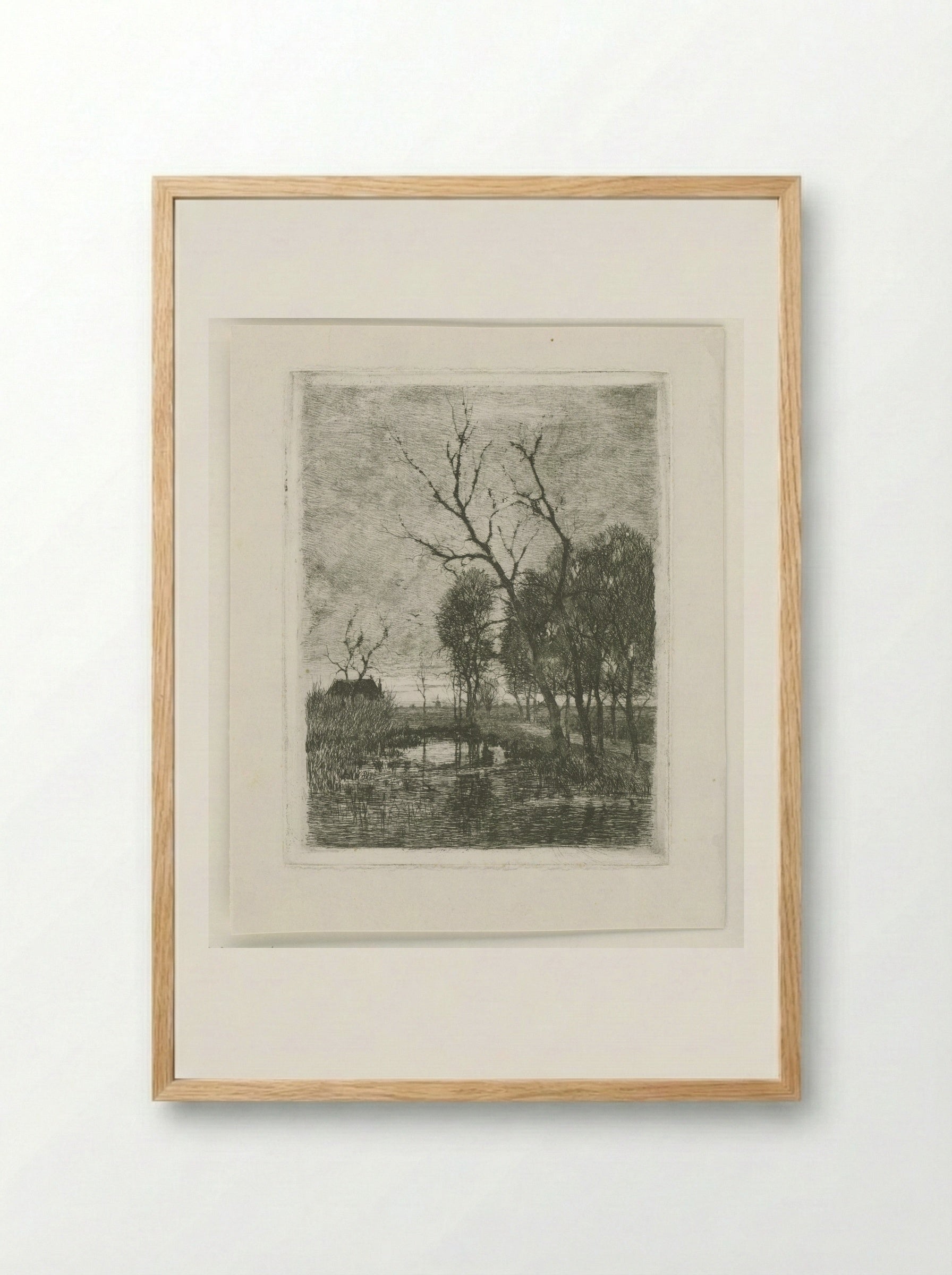 Schemering - Fredericus Jacobus van Rossum du Chattel - Framed Print Wood