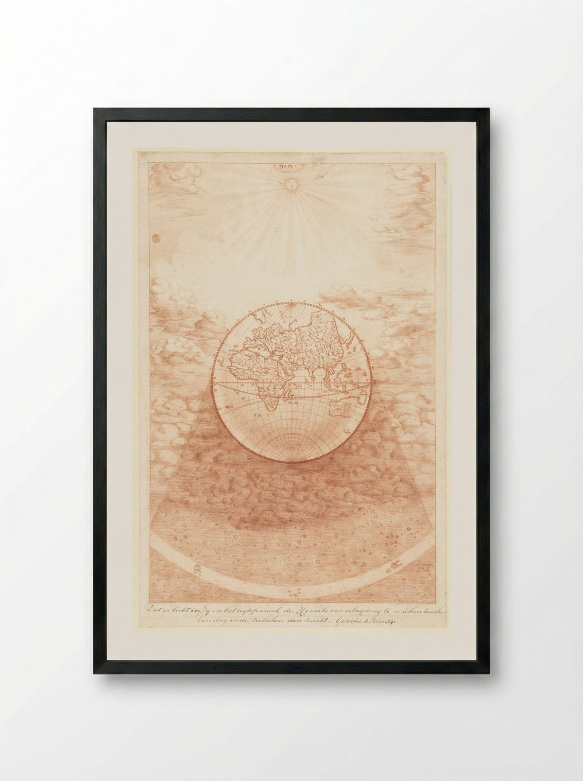 Schepping van licht en donker - Herman Coets - Framed Print Black