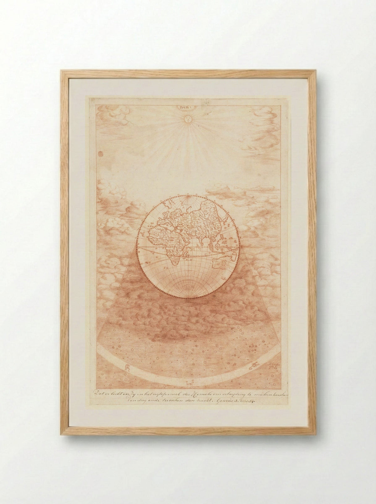 Schepping van licht en donker - Herman Coets - Framed Print Wood