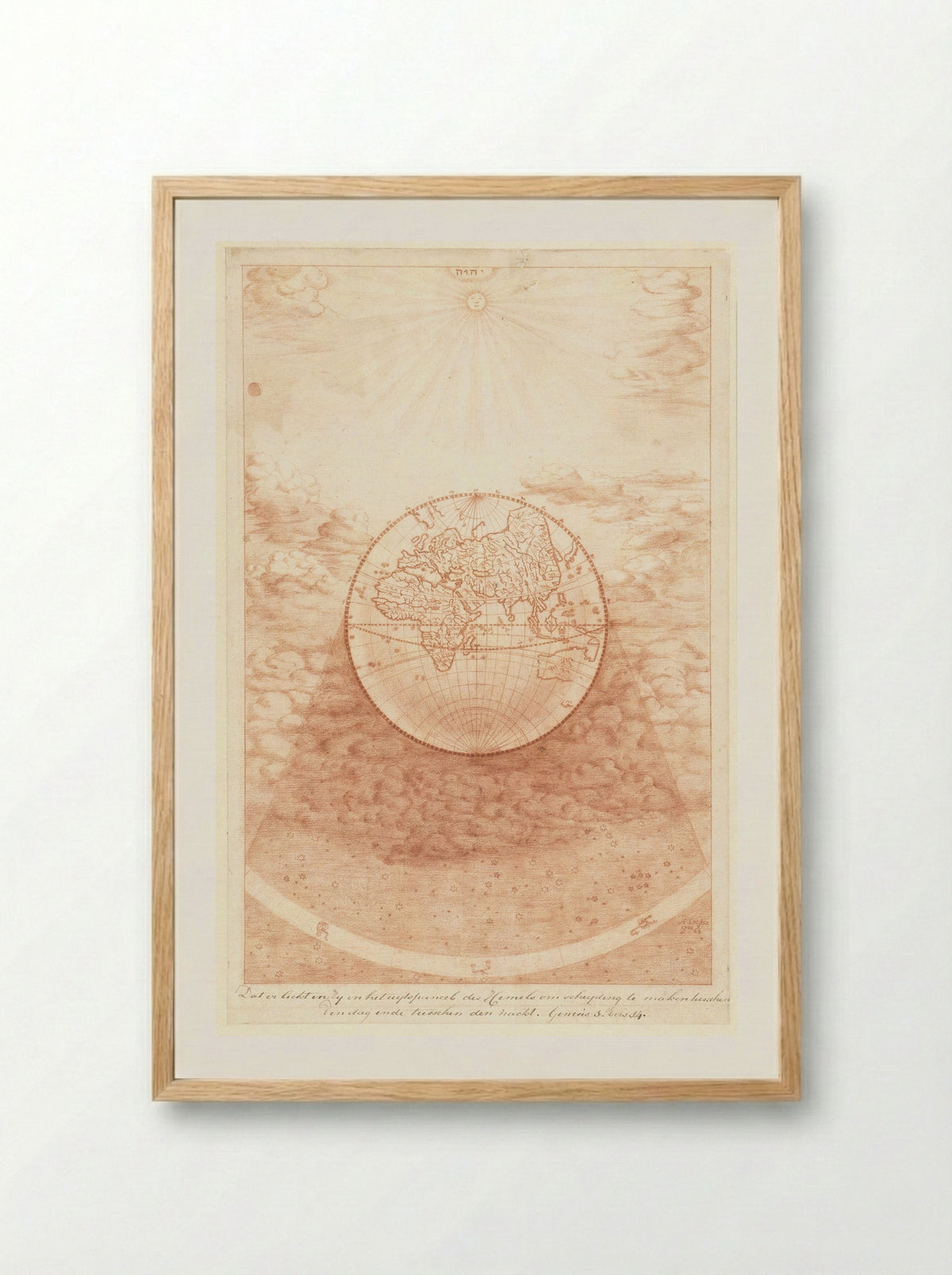 Schepping van licht en donker - Herman Coets - Framed Print Wood