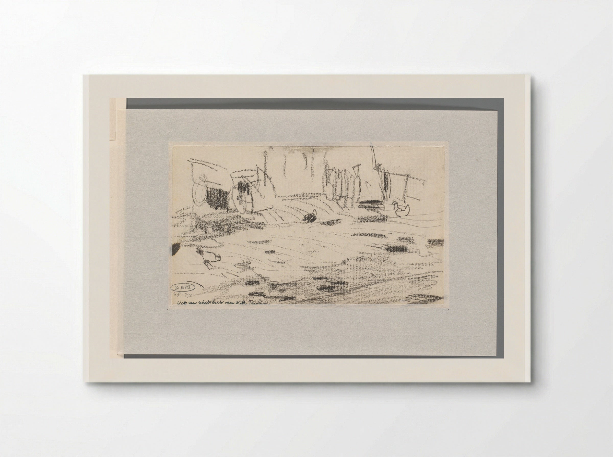 Schets met meeuw (Sketch with Gull) - Willem Bastiaan Tholen - Poster
