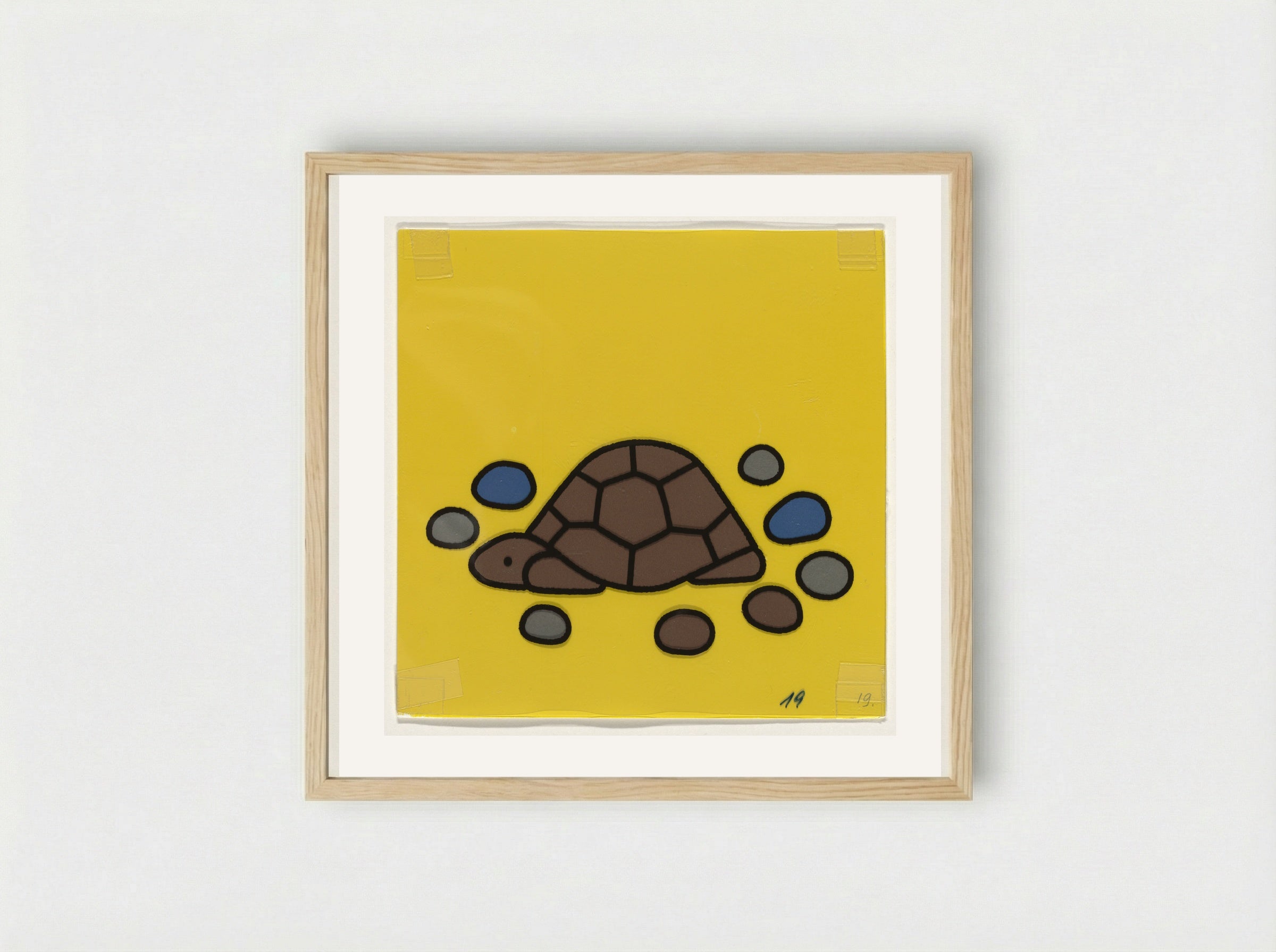 Schildpad (Turtle) - Dick Bruna - Framed Print Wood