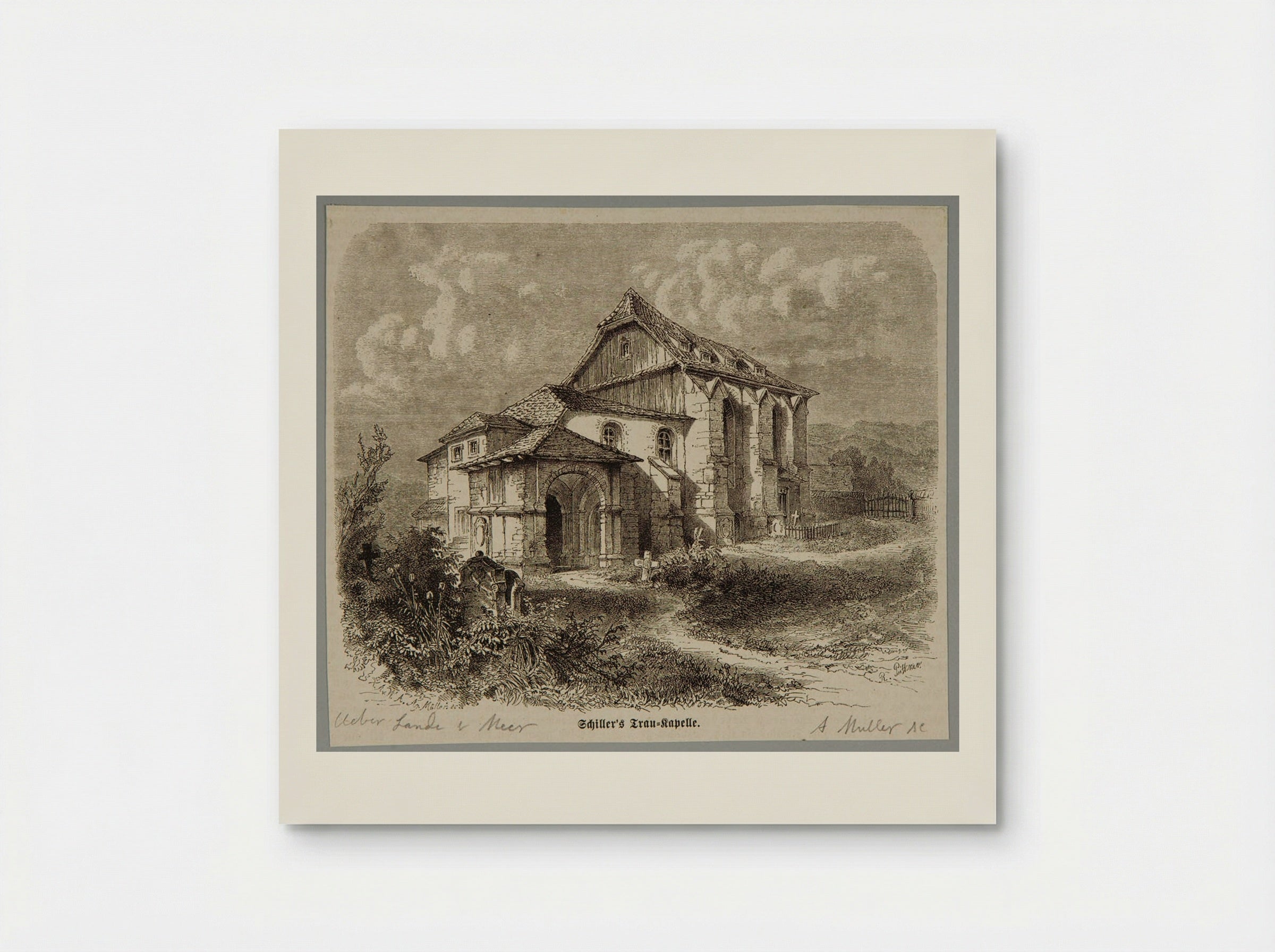 Schiller's Trau-Kapelle - A. Müller - Poster