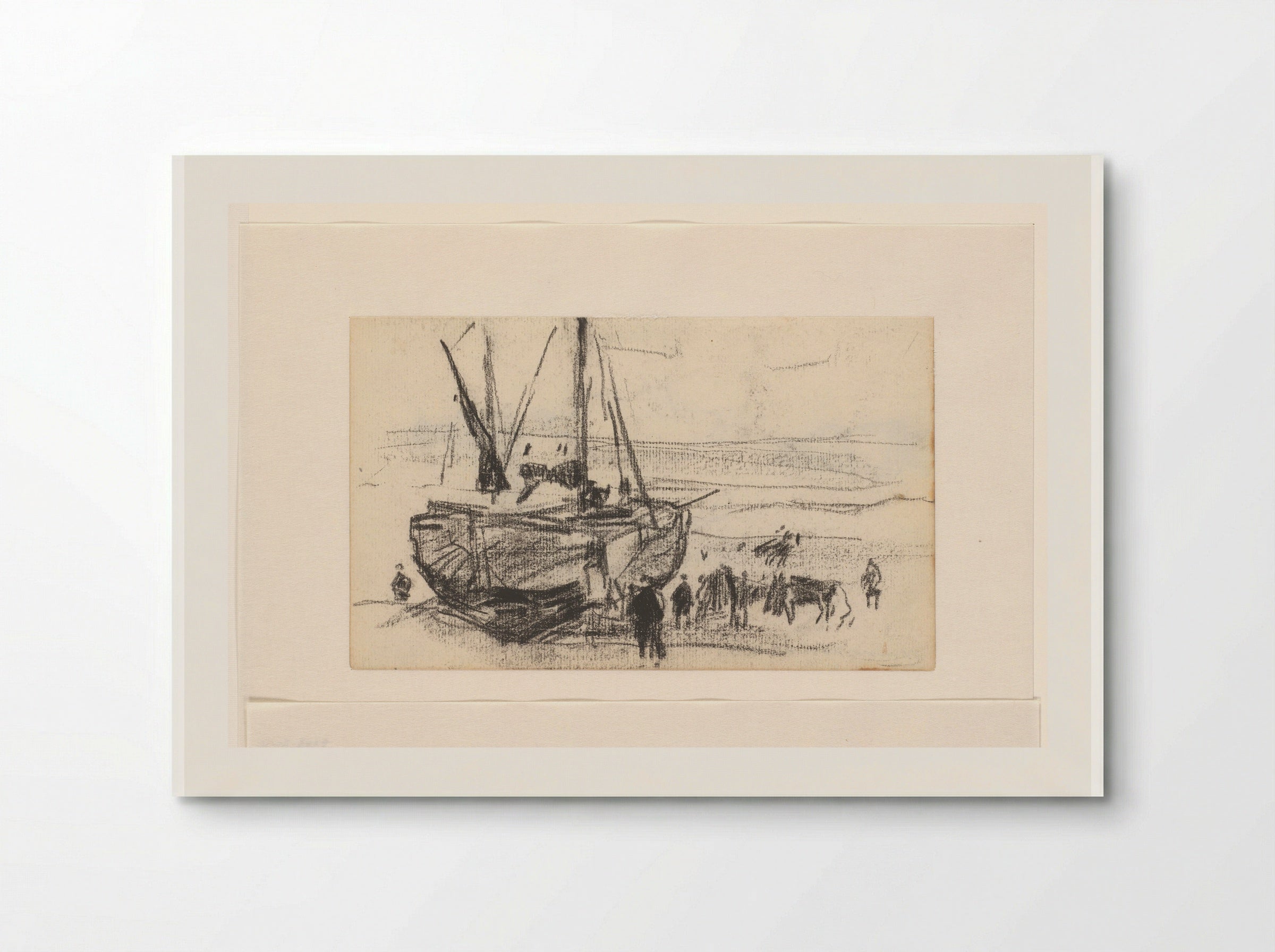 Schip op het strand - Willem Bastiaan Tholen - Poster