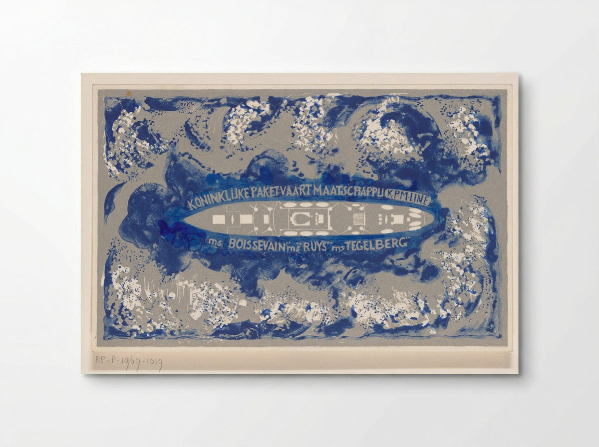 Schip van de Koninklijke Paketvaart-Maatschappij - Carel Adolph Lion Cachet - Poster