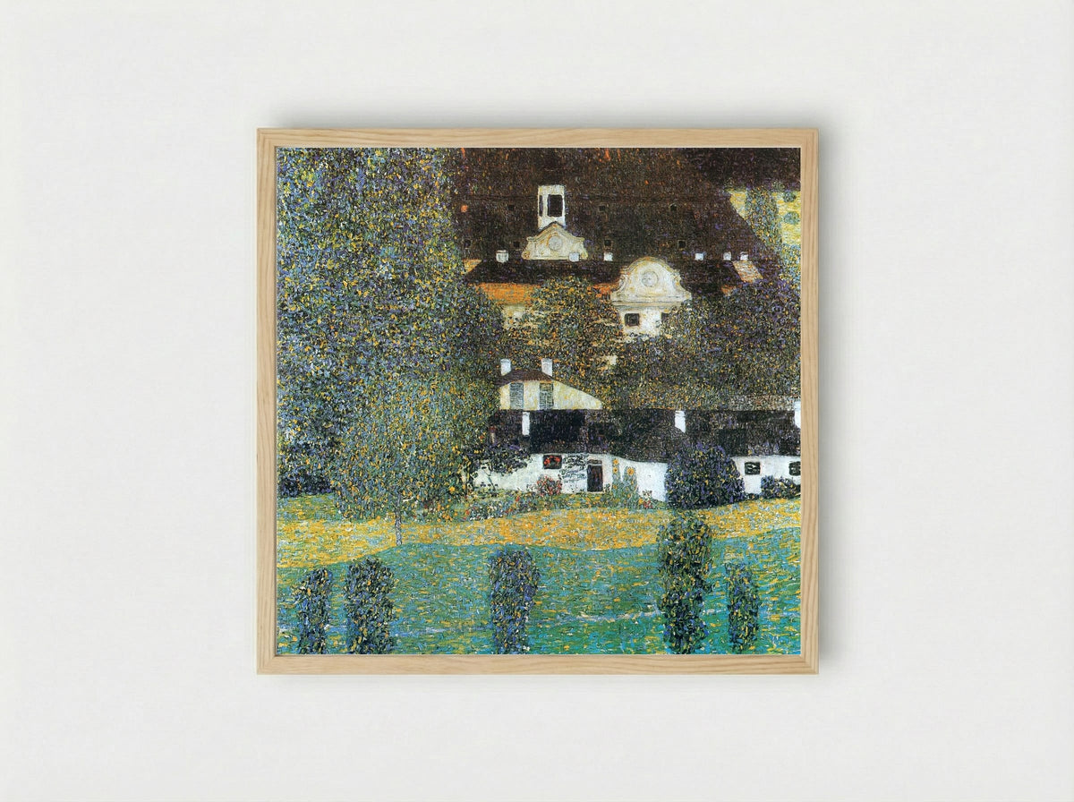 Schloss Kammer am Attersee, II - Gustav Klimt - Framed Print Wood