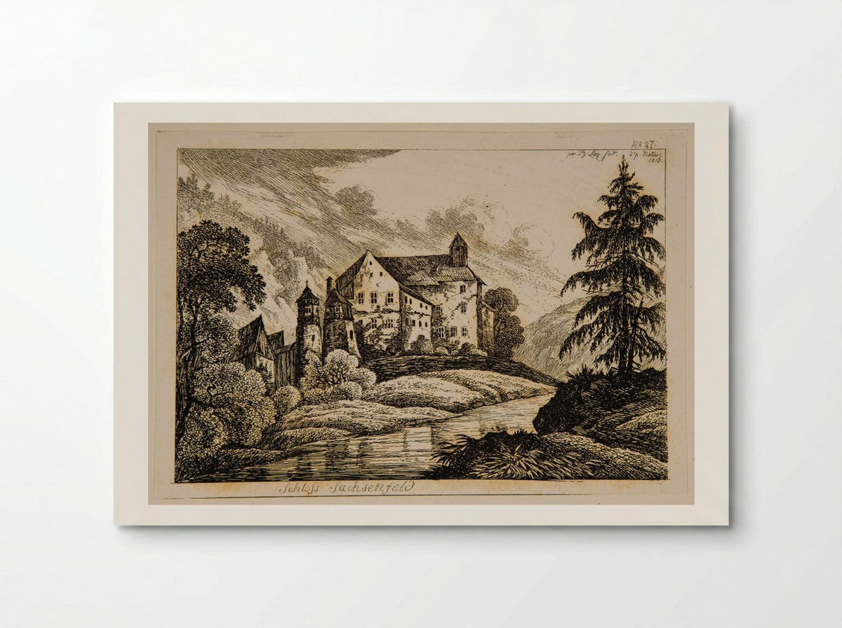 Schloss Sachsenfeld - Johann Philipp Wilhelm Lenz - Poster