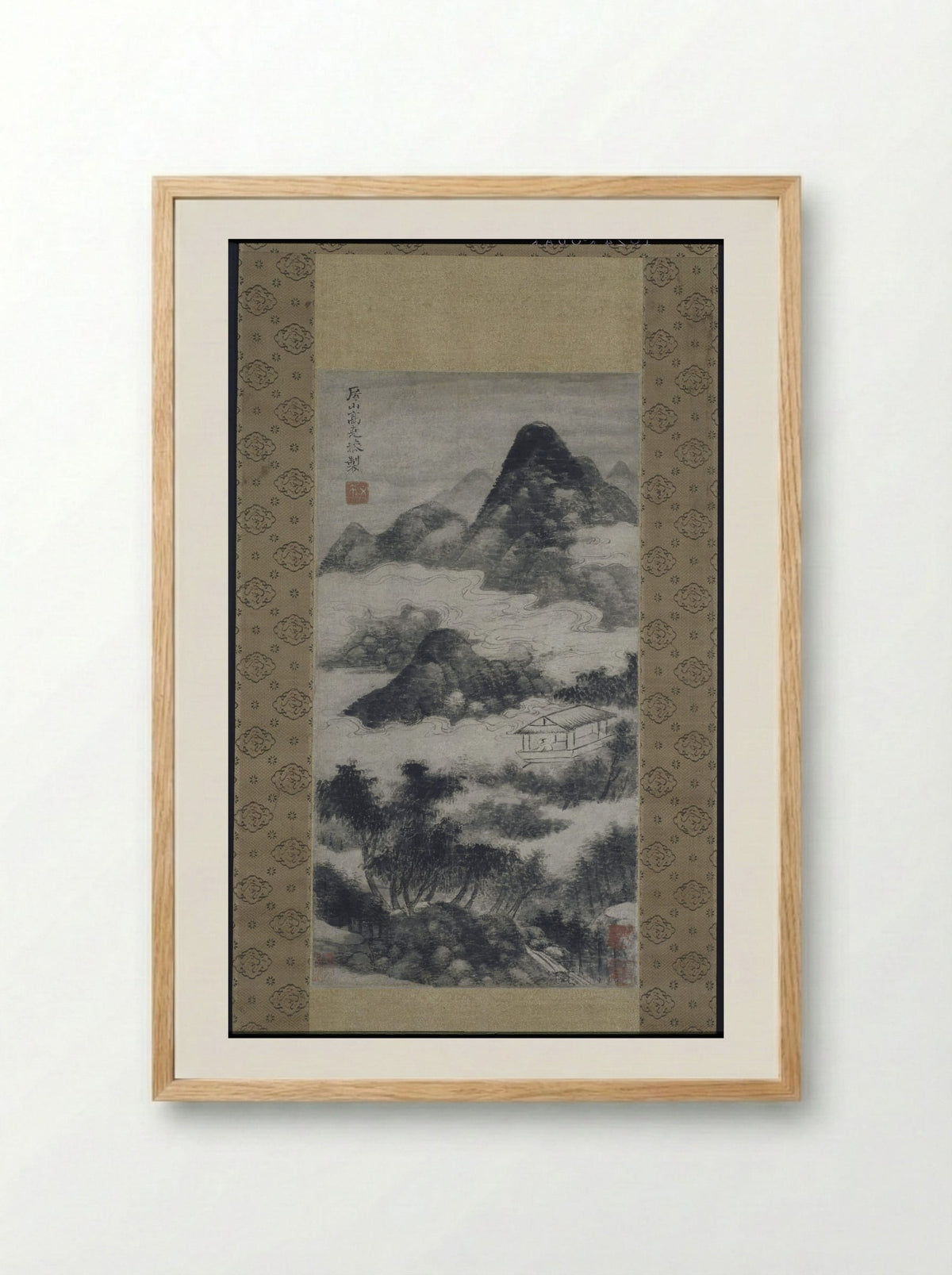 Scholar in Landscape - Gao Kekong - Framed Print Wood